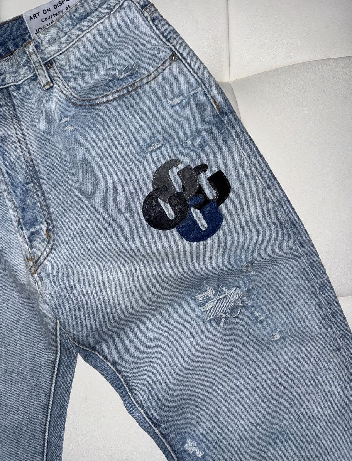 Gallery Dept. G patch distressed jeans Size US 34 / EU 50 - 4 Thumbnail