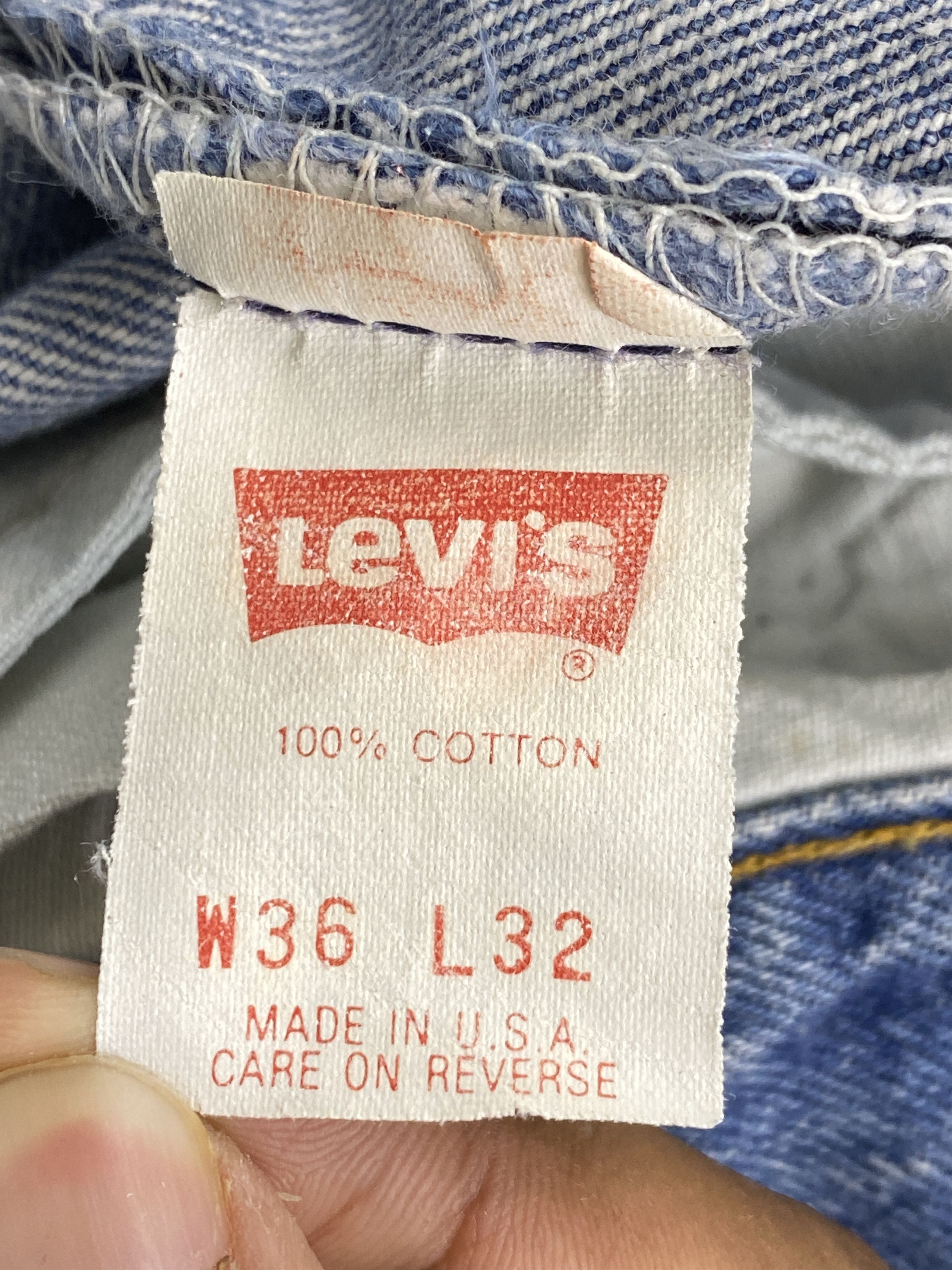 Levi's × Vintage Vintage 90s Levi's 501 Rusty Denim Size US 34 / EU 50 - 7 Thumbnail