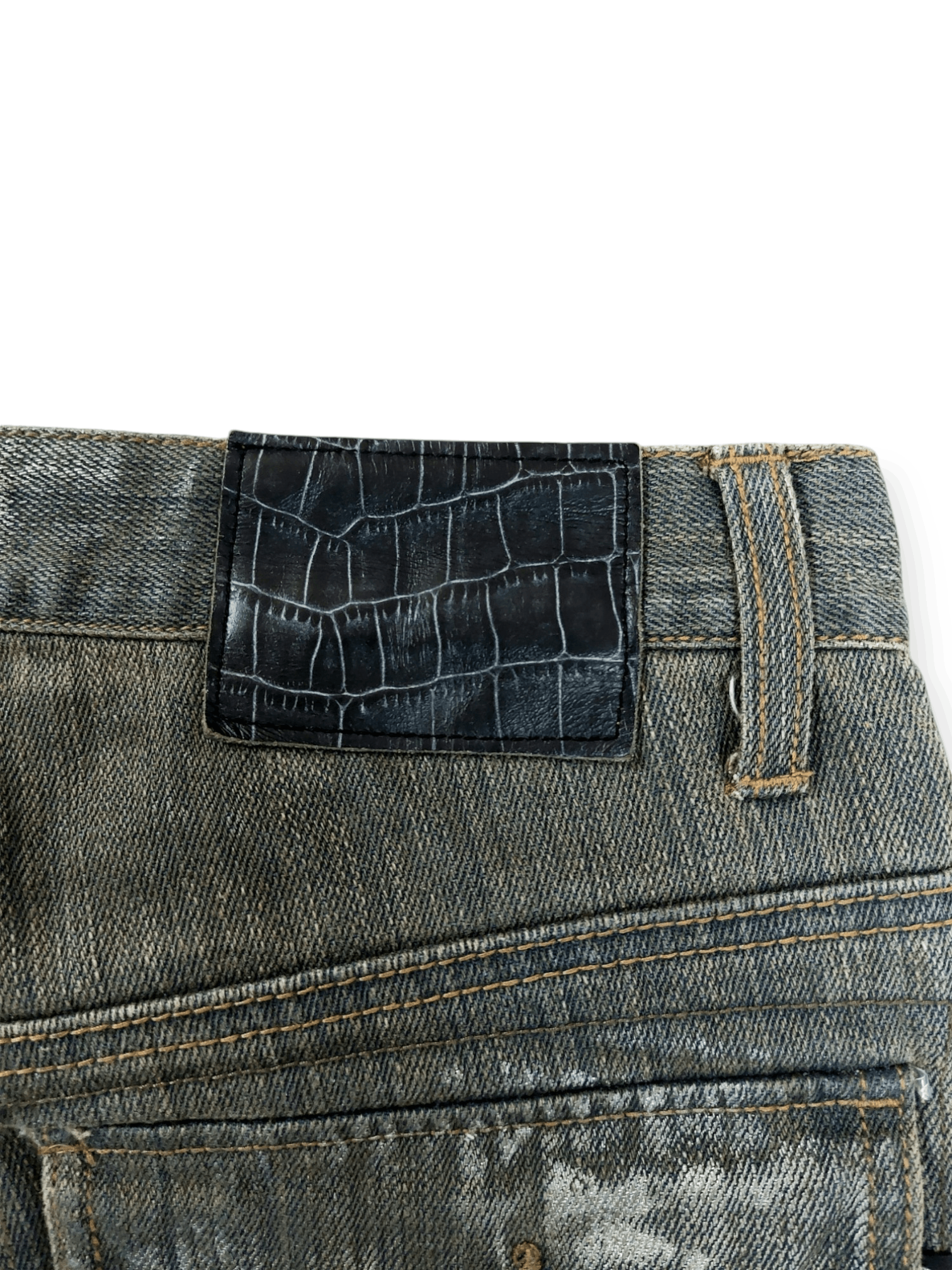 Morgan Homme Morgan Homme Rusty Acid Wash Rare Design Size US 29 - 13 Thumbnail
