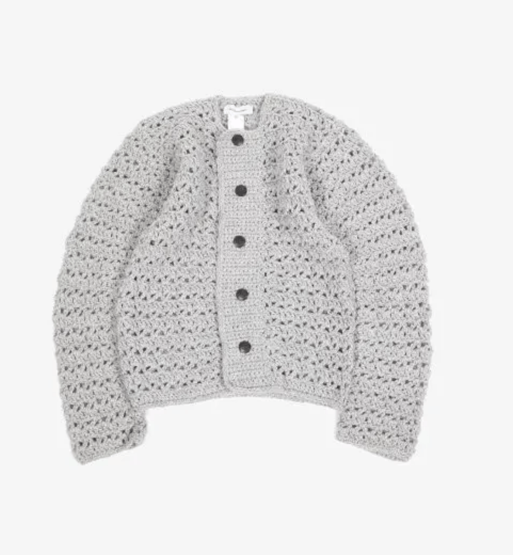 Pre-owned Kiko Kostadinov Gray Cruma Cardigan