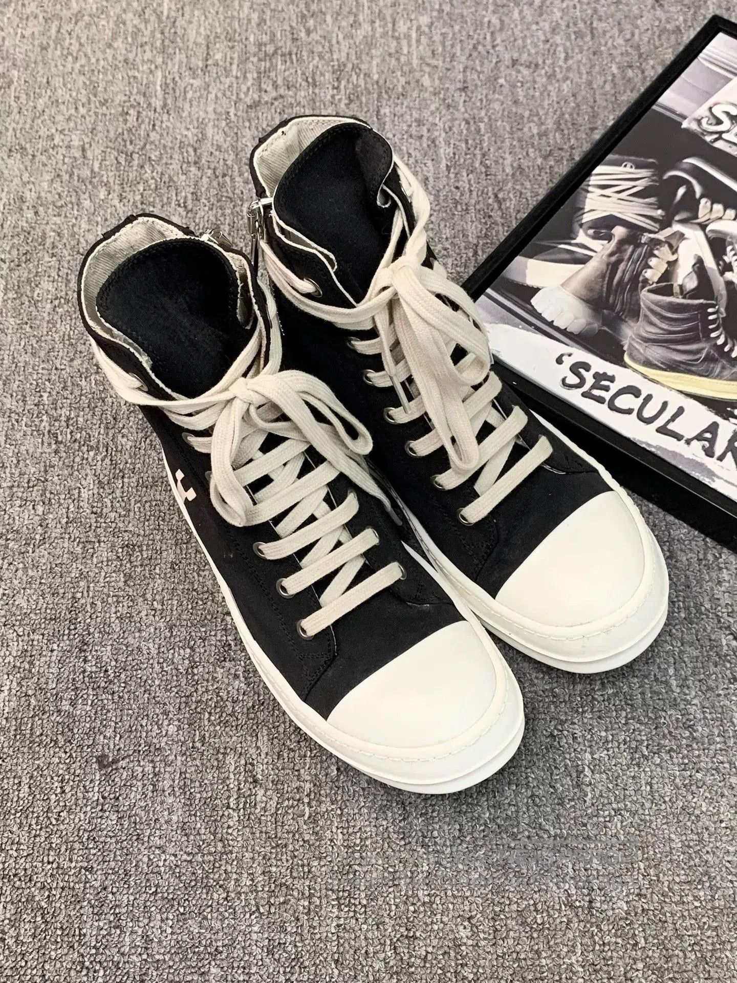 Rick Owens Drkshdw rick owens high. Size US 5.5 / IT 35.5 - 3 Thumbnail