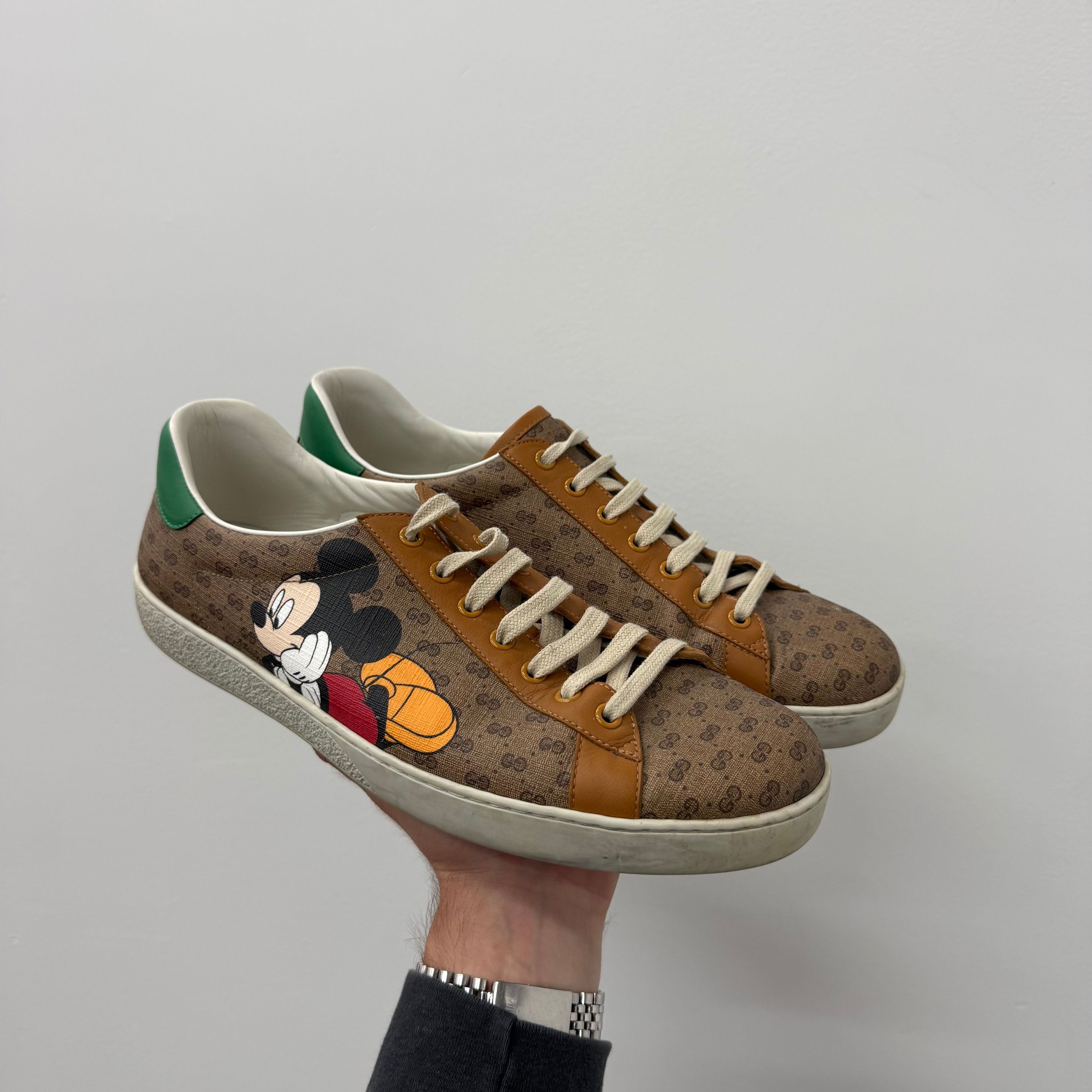 Gucci Gucci Mickey Mouse Trainer Sneakers - Size 10.5 Size US 10 / EU 43 - 1 Thumbnail