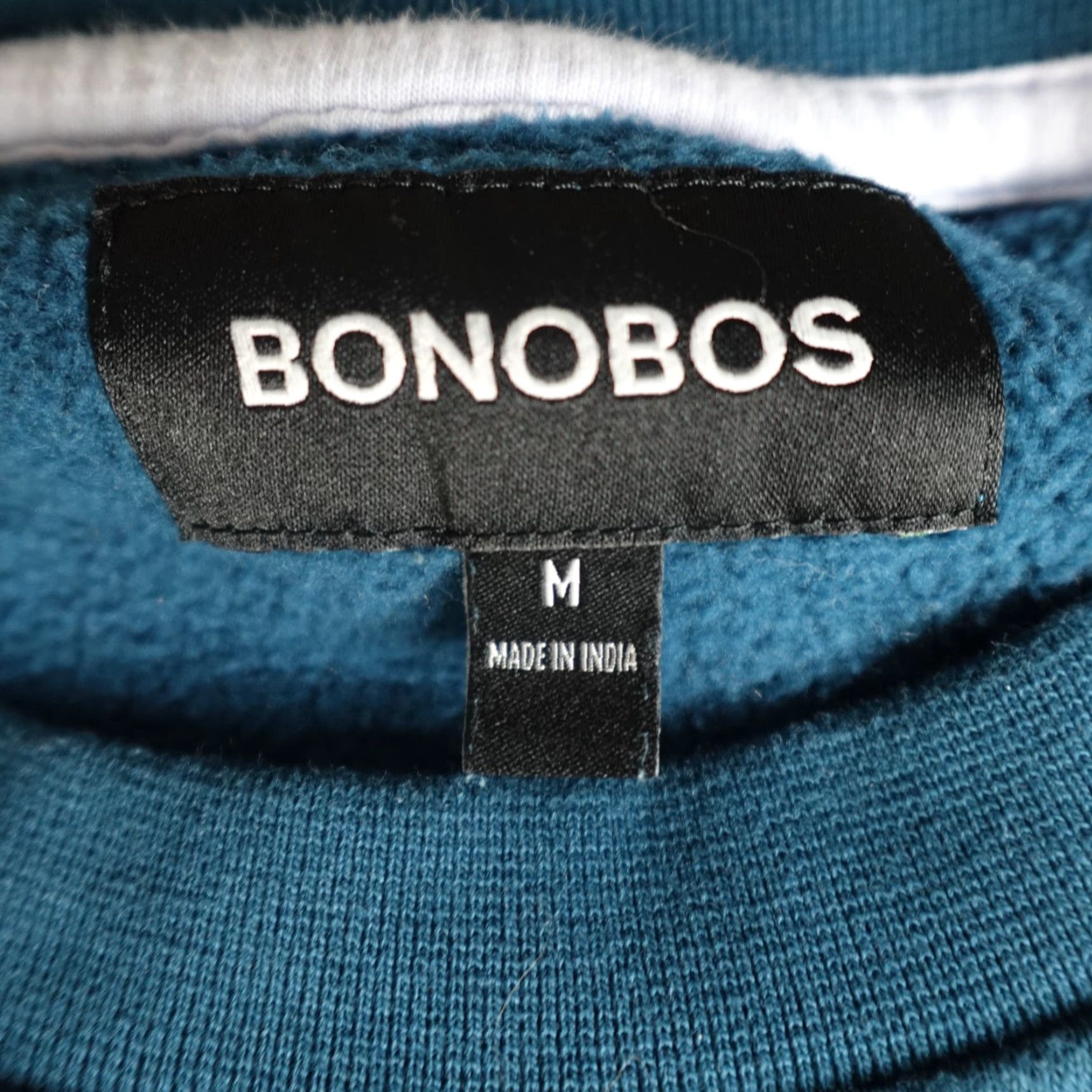 Bonobos Bonobos Mens Sweatshirt Blue Embroidered Rooster Limited Edition Shirt M Adults Regular Pullover Cotton Blend Crew Neck Long Sleeve Size US M / EU 48-50 / 2 - 6 Thumbnail