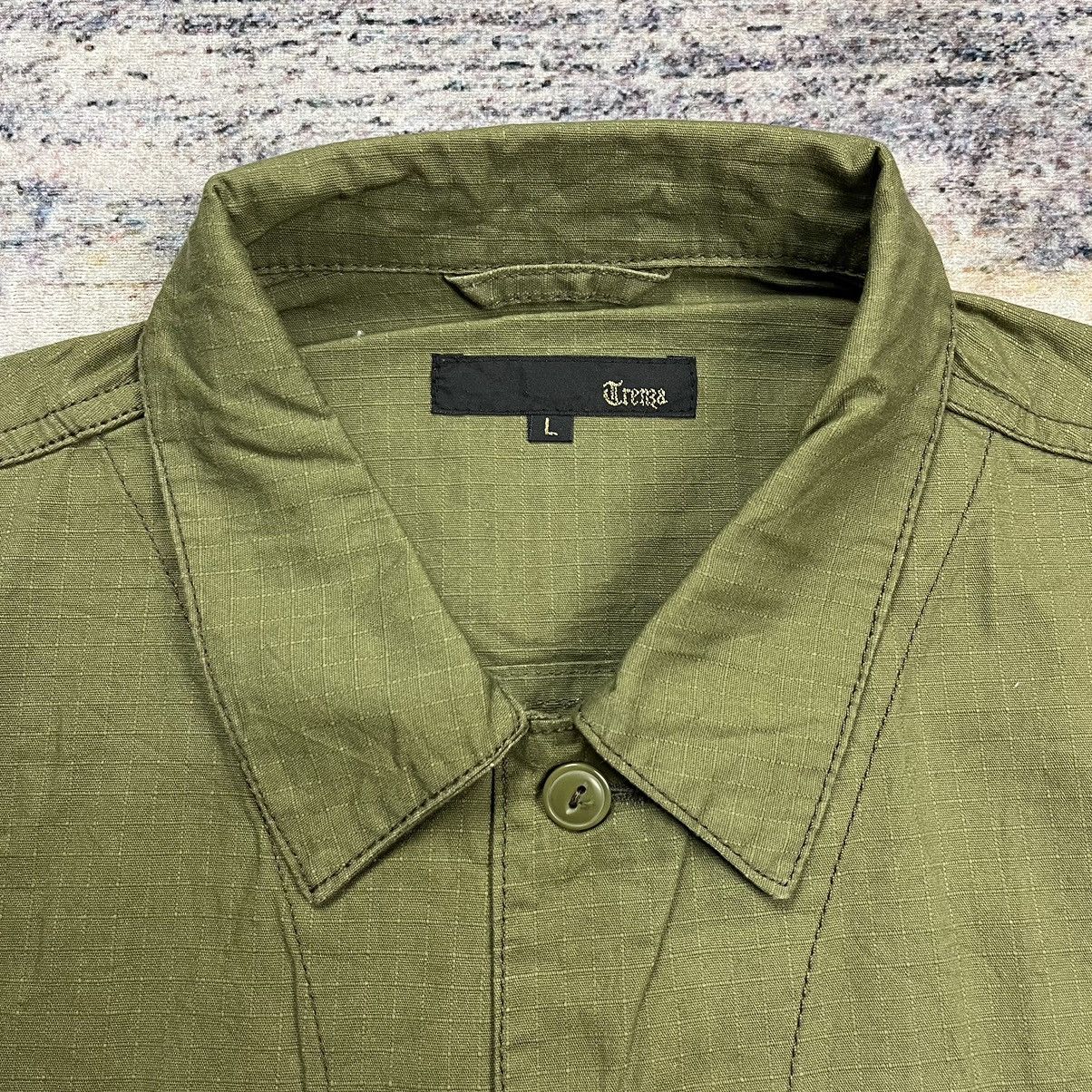 Japanese Brand × Vintage Trenza ripstop slant pocket military shirt Size US M / EU 48-50 / 2 - 6 Thumbnail