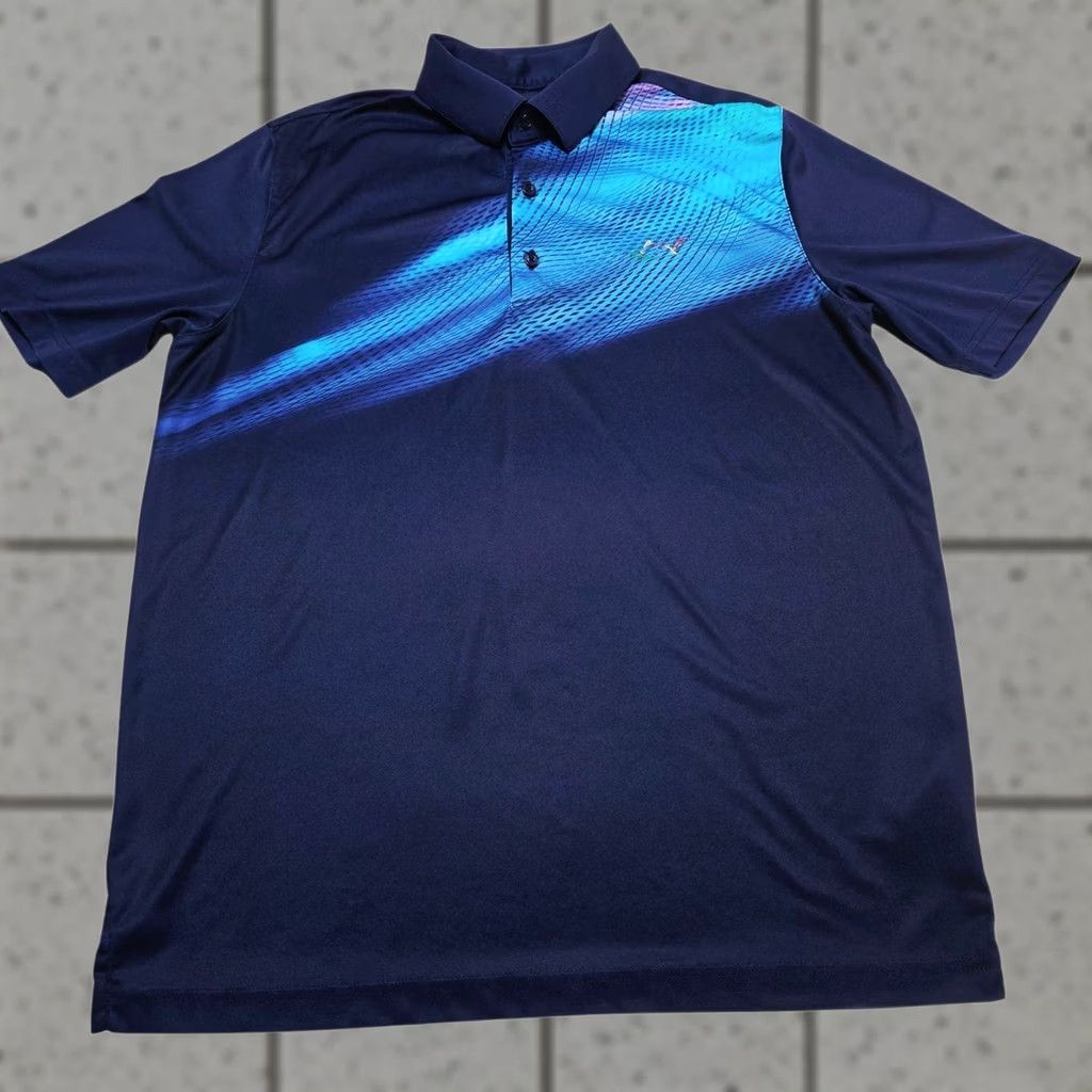 Vintage Greg Norman Blue Golf Casual Polo PlayDry Polyester Short Sleeve Men’s Medium Size US M / EU 48-50 / 2 - 1 Thumbnail