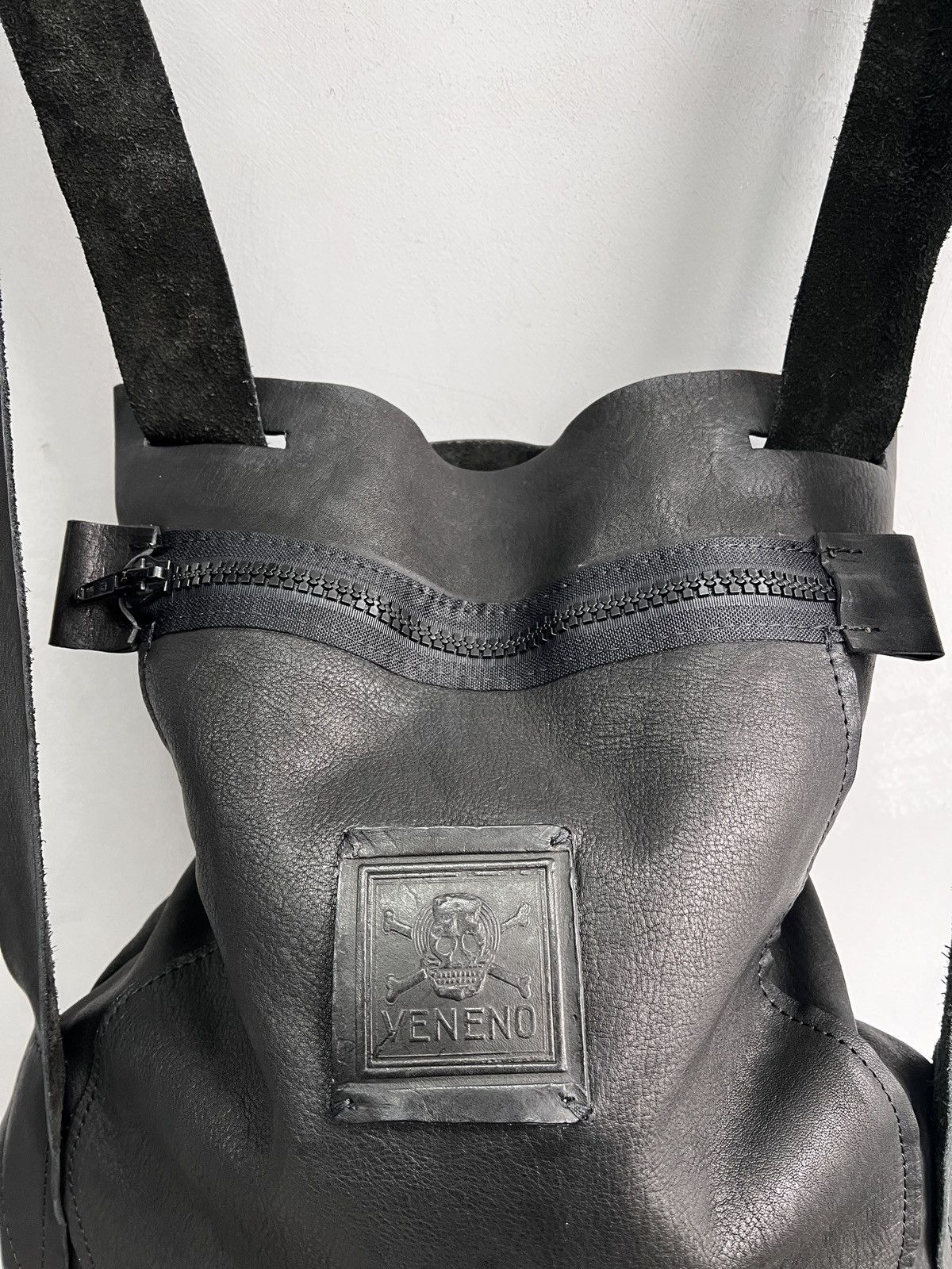 VINTAGE HAND MADE LEATHER KMRII STYLE BAG PACK MESSENGER Y2k