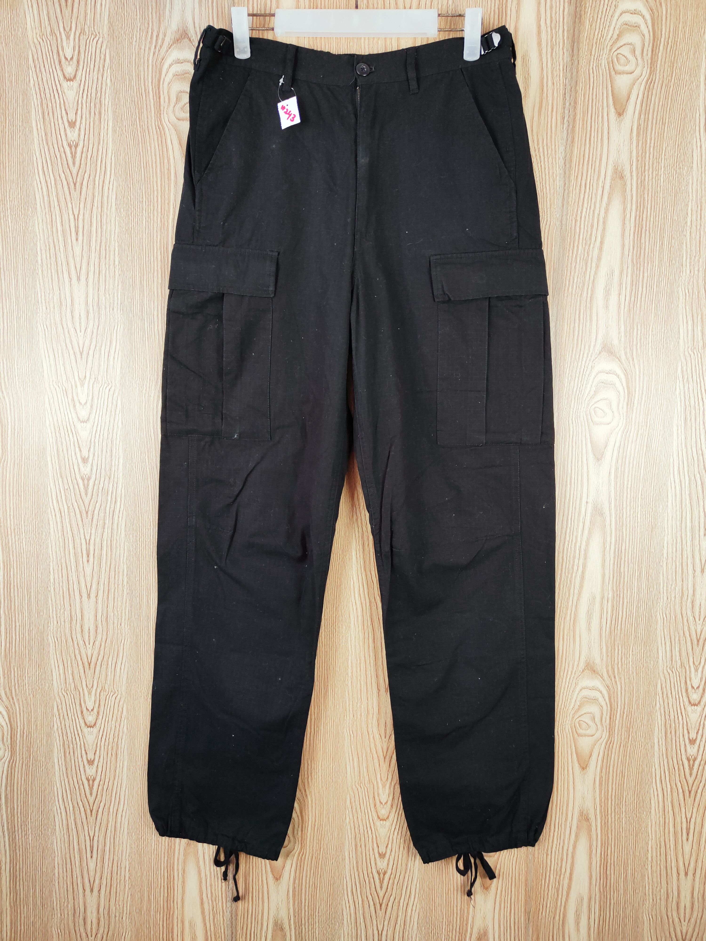 Japanese Brand ROXD Black Multipocket Tactical Cargo Pants #W243 Size US 30 / EU 46 - 1 Thumbnail