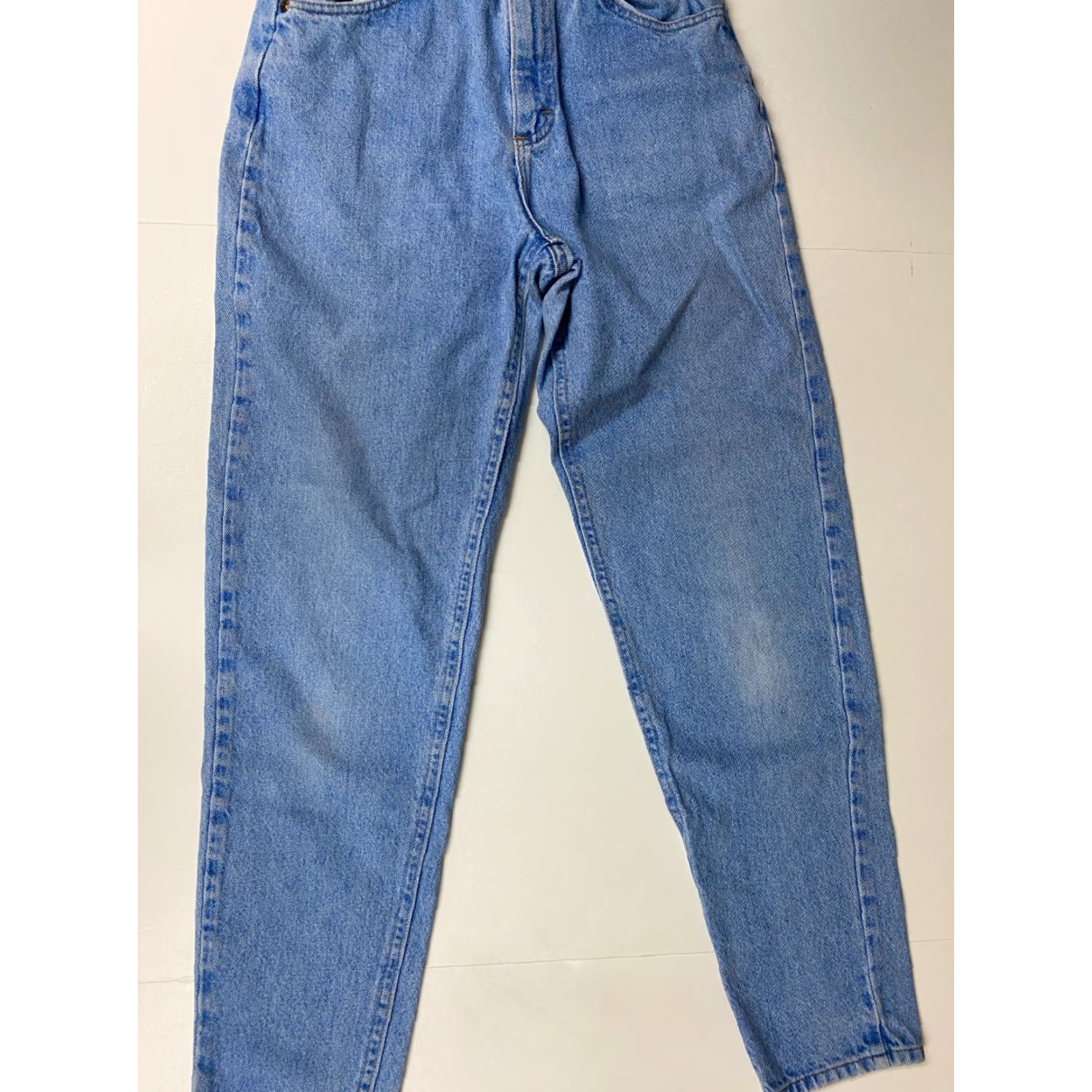 Vintage Riders Jeans Women Regular 24 Blue Straight Light Denim Zip Pockets 30in Inseam mid rise Size 42" / US 20 - 7 Thumbnail