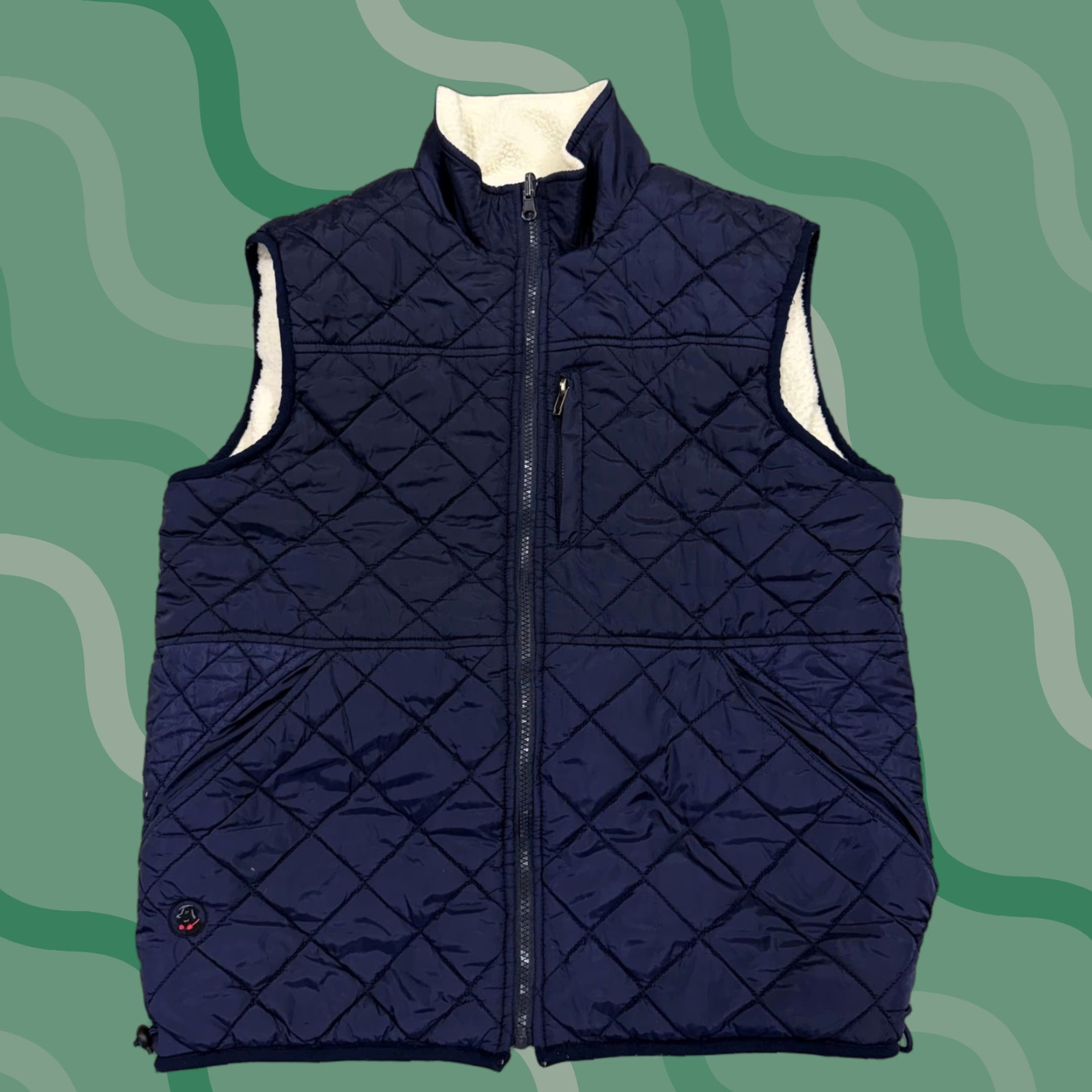 Southern Proper Southern Proper Vest Mens Medium Navy Blue Fleece Reversible Quilted Insulated Size US M / EU 48-50 / 2 - 1 Thumbnail