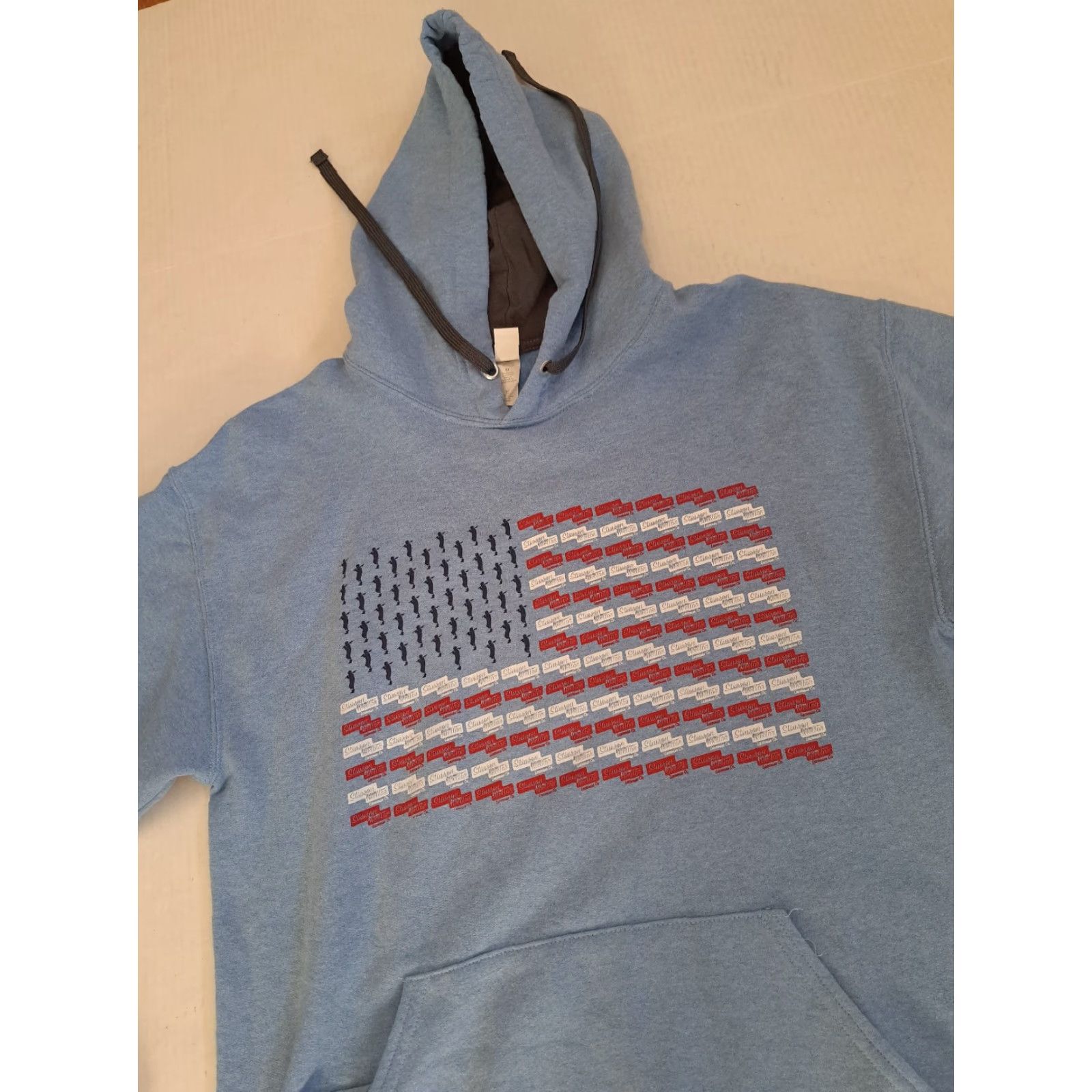 Fruit Of The Loom VINTAGE American Flag Stinson Melton Lacrosse Blue Hoodie Fruit of the Loom M Blue Hoodie Unisex Adults Mens Womens (if applicable) Size US M / EU 48-50 / 2 - 7 Thumbnail