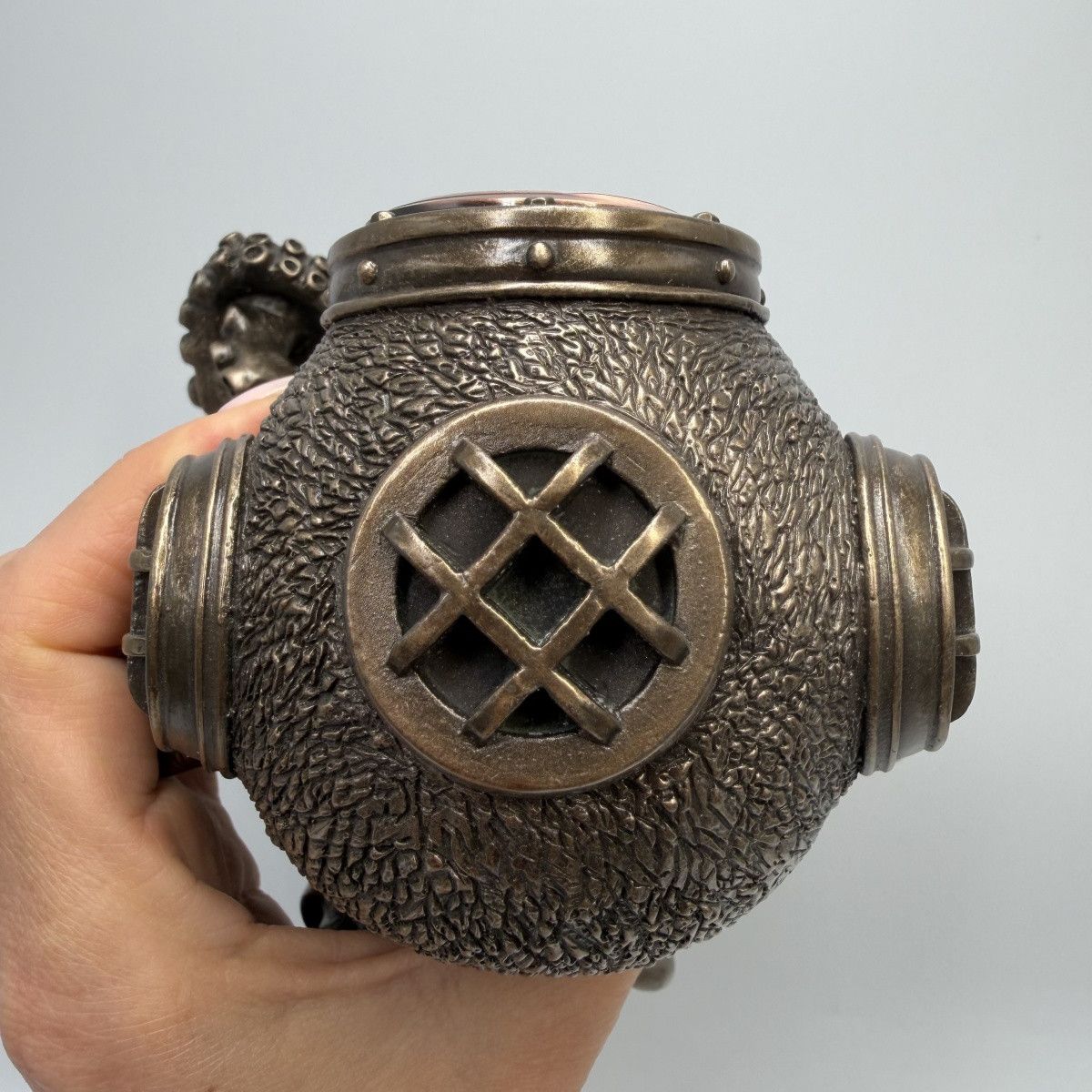 Other Octopus Desk Clock Bronze Steampunk Nautical Quartz Statue Size ONE SIZE - 10 Thumbnail