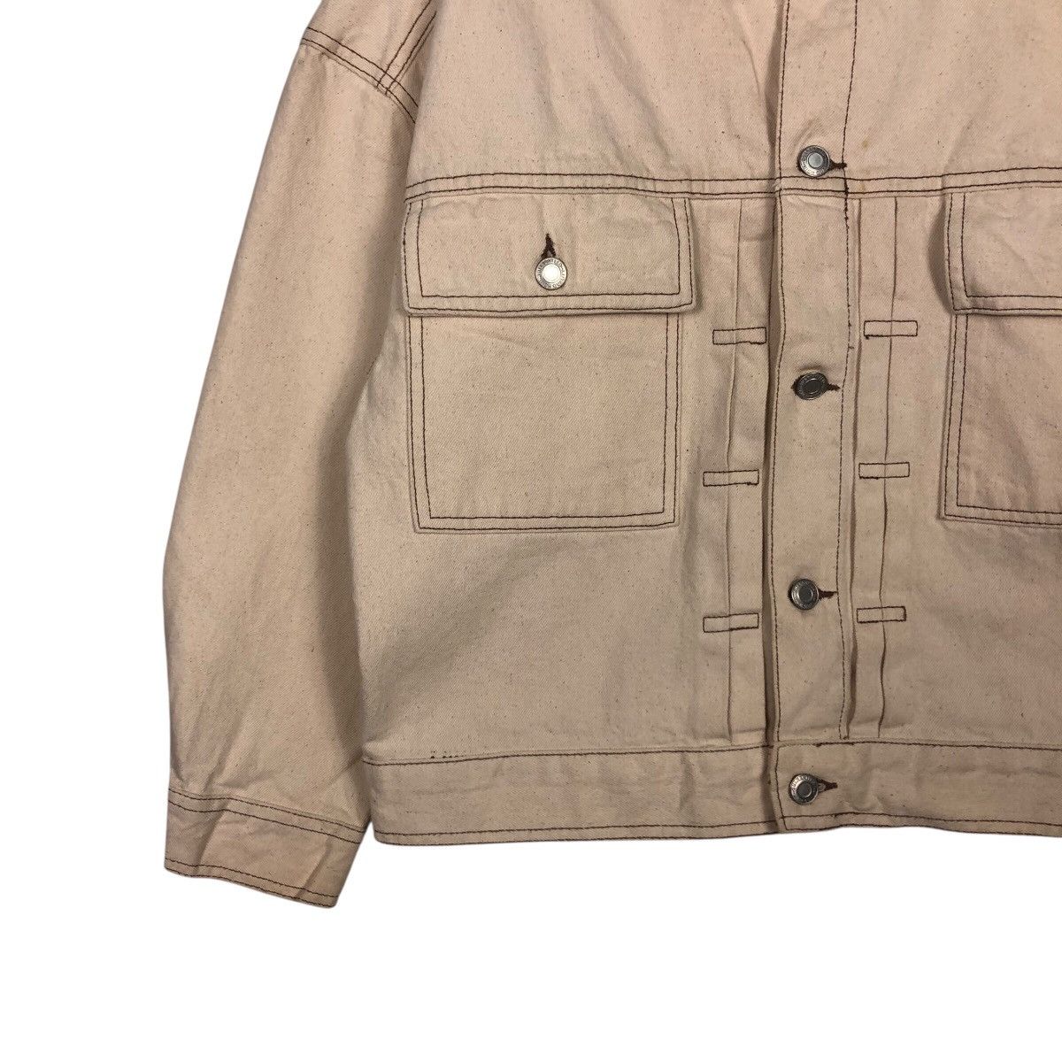 Vintage 📌Vintage Cropped Biker Jacket Double Pocket Issey Miyake Size US M / EU 48-50 / 2 - 5 Thumbnail