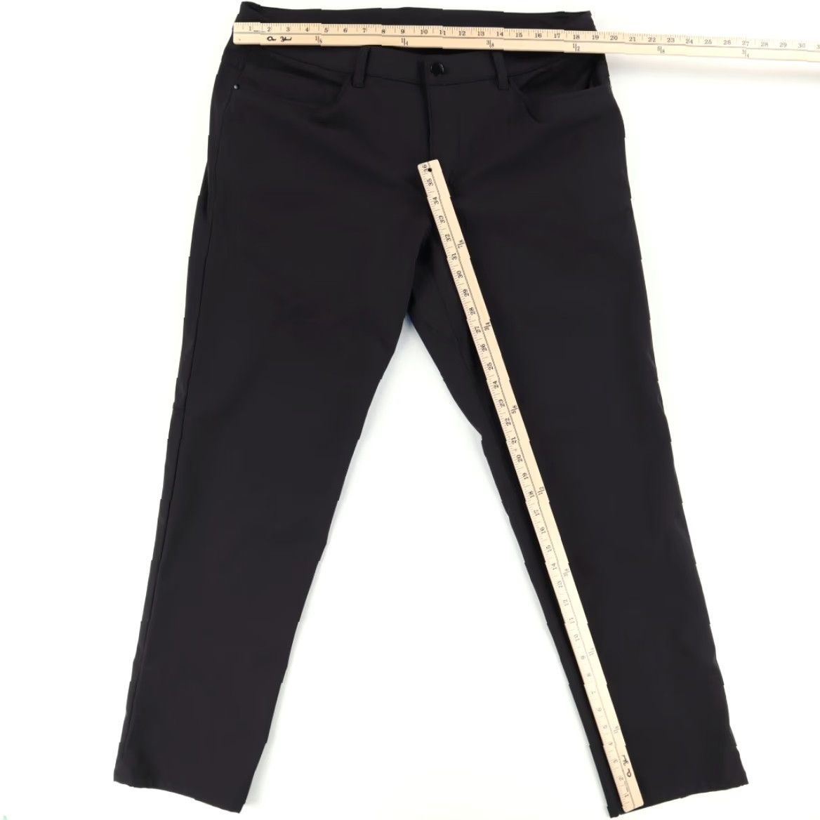 Lululemon Lululemon ABC Classic 34" Polyester Woven Chino Pants Black Mens 38 Chino Pants Regular Inseam 34" 34" haki? Size US 38 / EU 54 - 3 Thumbnail