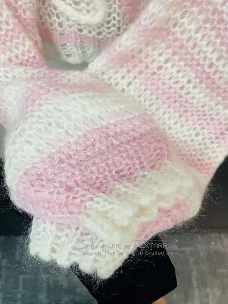 Loewe Loewe Pink Openwork Sweater Size M / US 6-8 / IT 42-44 - 4 Thumbnail