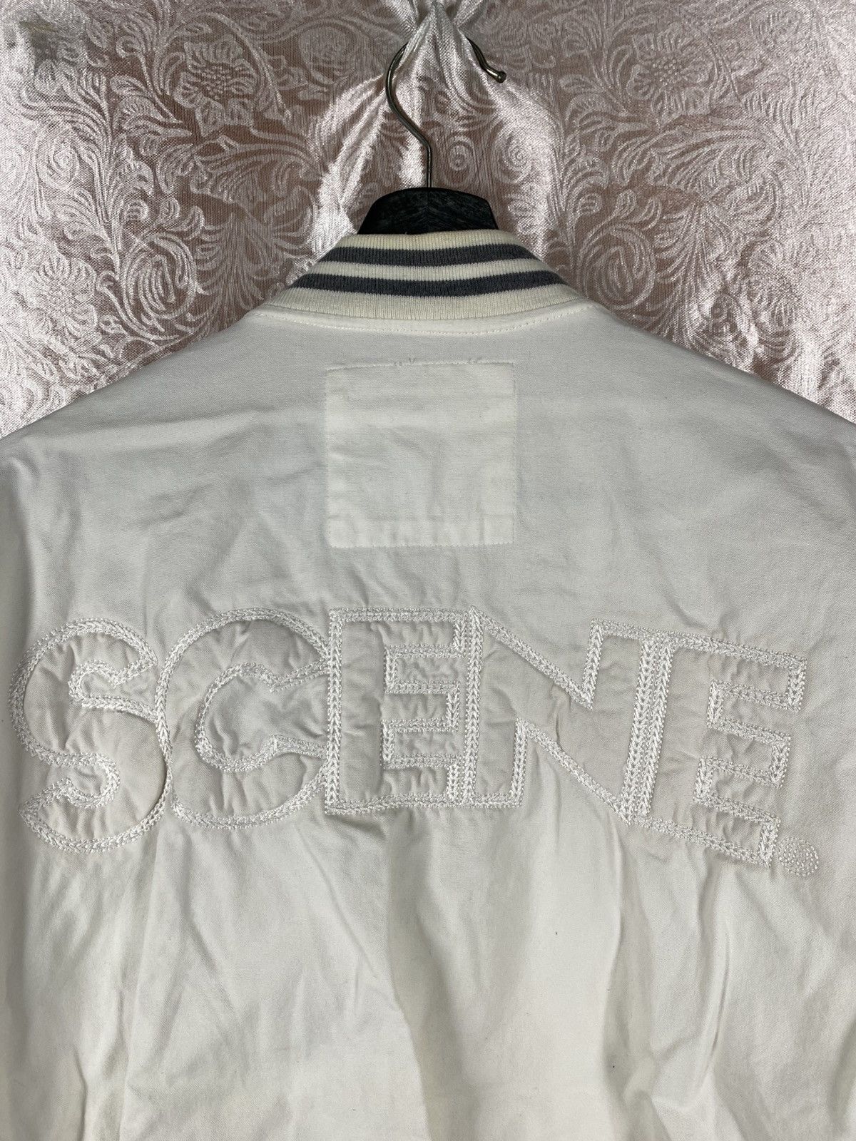 Vintage Vintage Varsity “SCENE” Embroidery Snap Button Retro Bomber Size US L / EU 52-54 / 3 - 11 Thumbnail