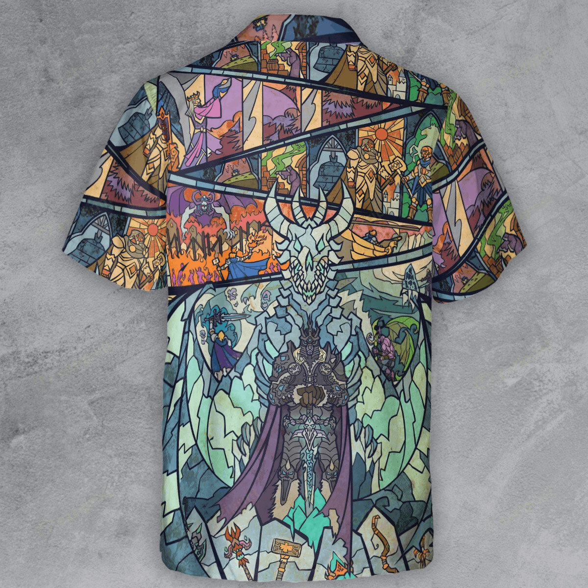 Designer × The Unbranded Brand Arthas Menethil World of Warcraft Stain Glass Shirt Size US S / EU 44-46 / 1 - 3 Thumbnail