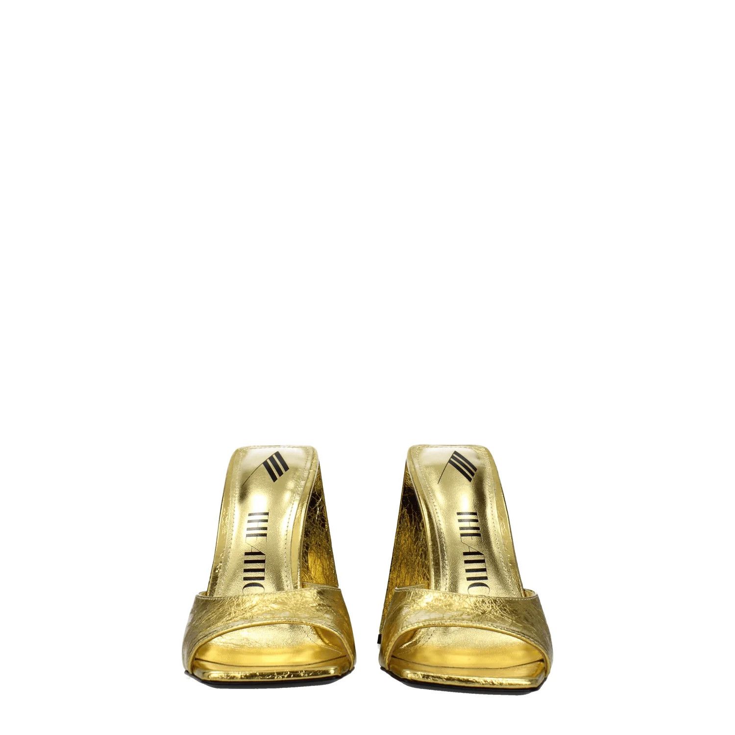 The Attico ob1o1e1224 Leather Sandals in Gold Size US 7.5 / IT 37.5 - 3 Thumbnail