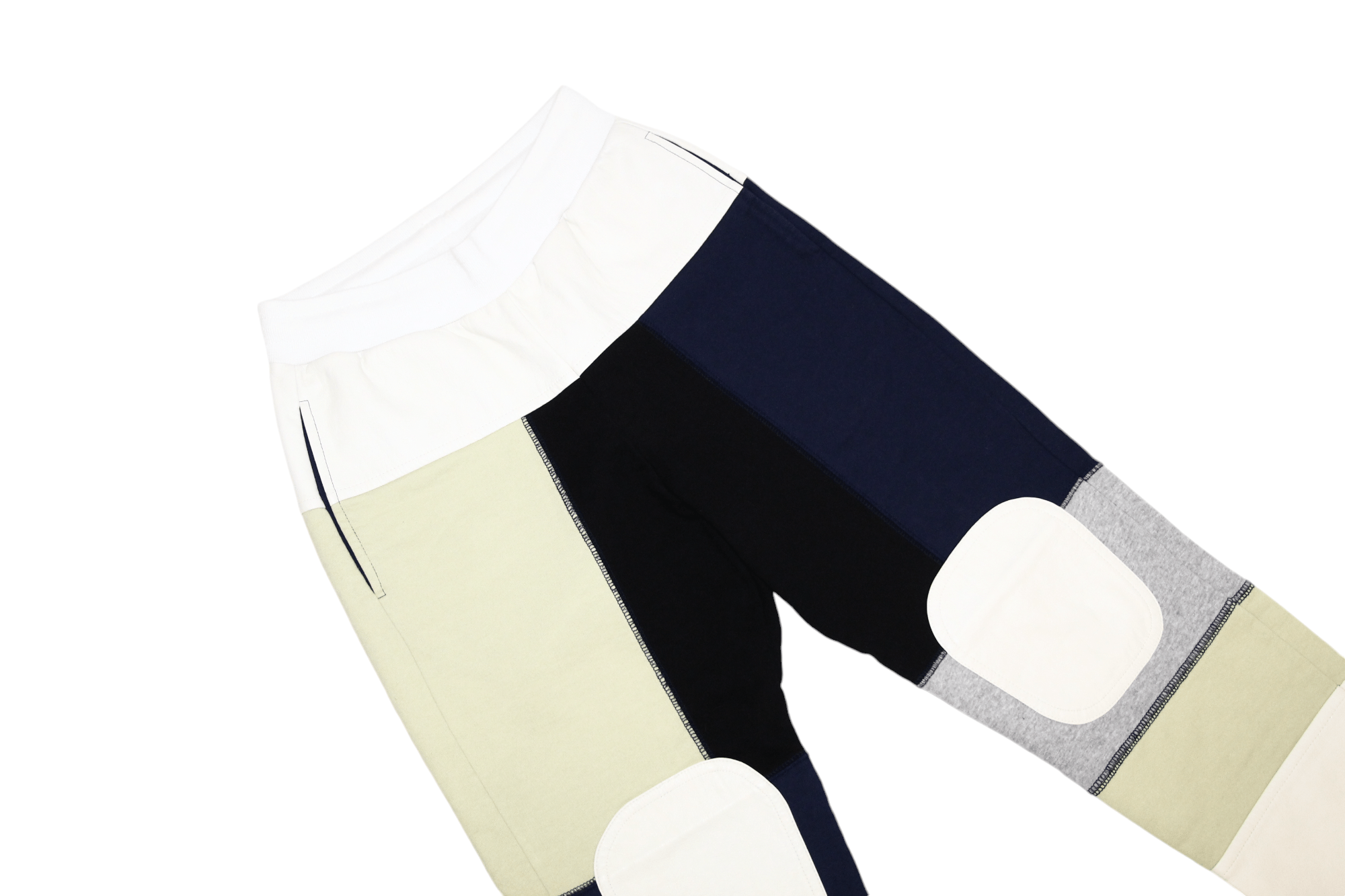 GR-Uniforma 💥GR-Uniforma Patchwork Panel Sweatpants faux leather trim Size US 30 / EU 46 - 15 Thumbnail