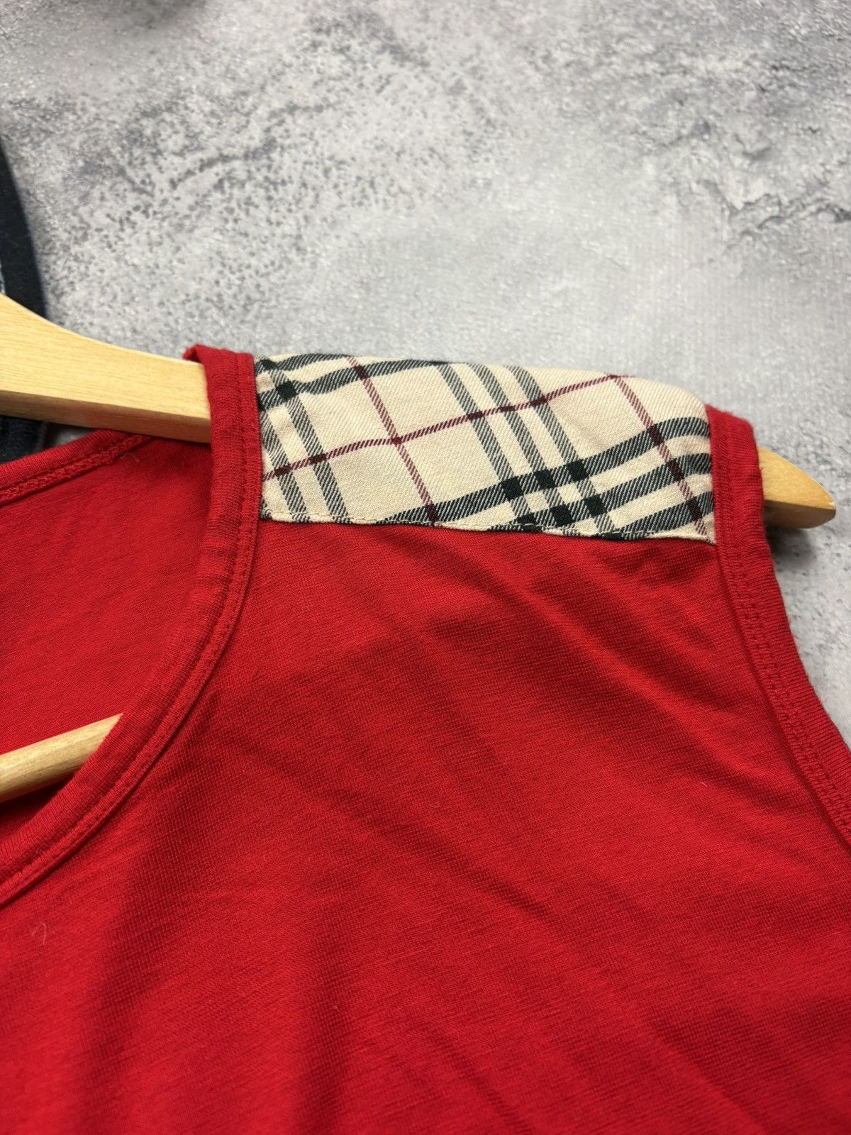 Burberry BURBERRY Vintage Checkered Mini Logo Red Tank Top Hype Size XL / US 12-14 / IT 48-50 - 5 Thumbnail