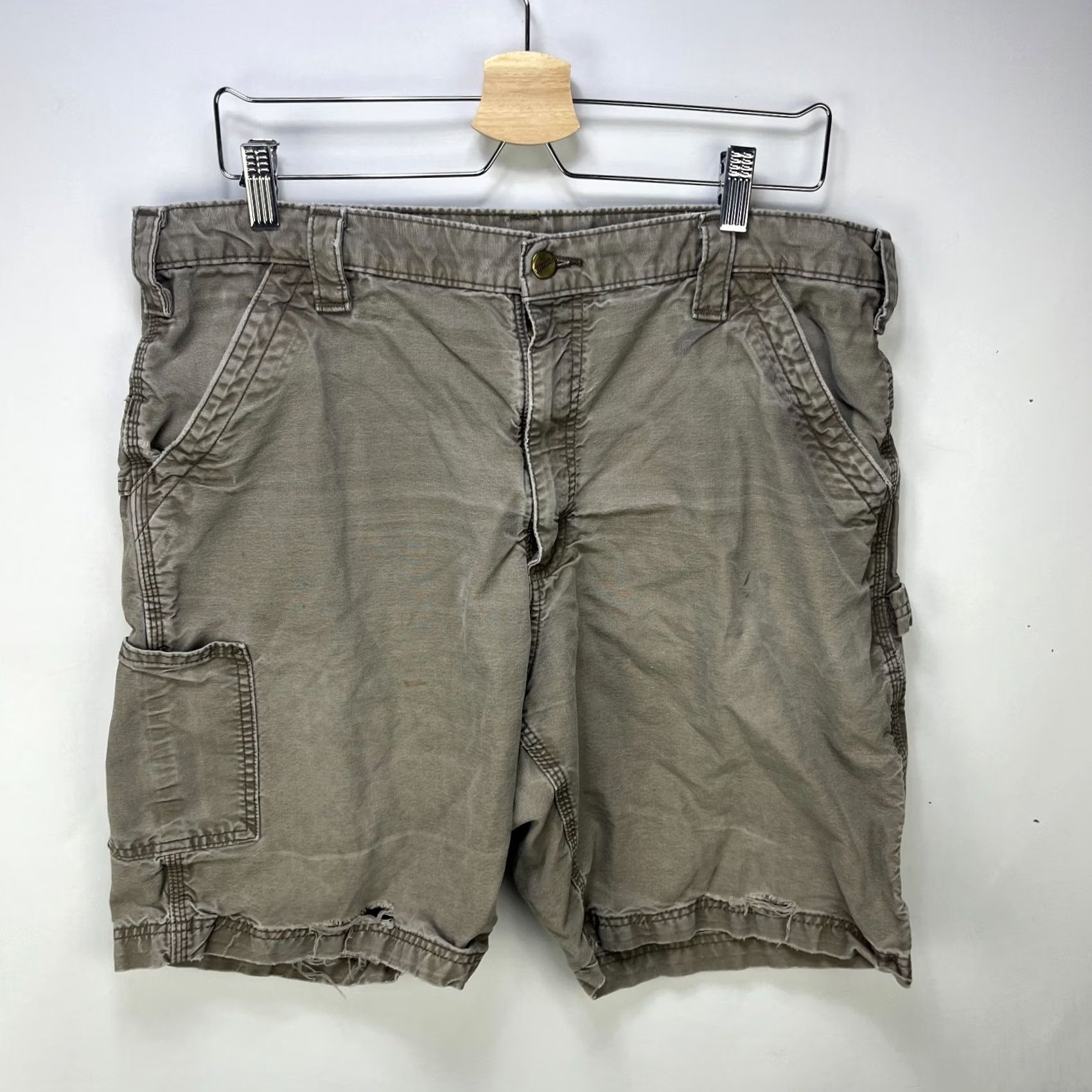 Carhartt VINTAGE Carhartt Shorts Brown Canvas Work Carpenter 36 Men Size US 36 / EU 52 - 4 Thumbnail