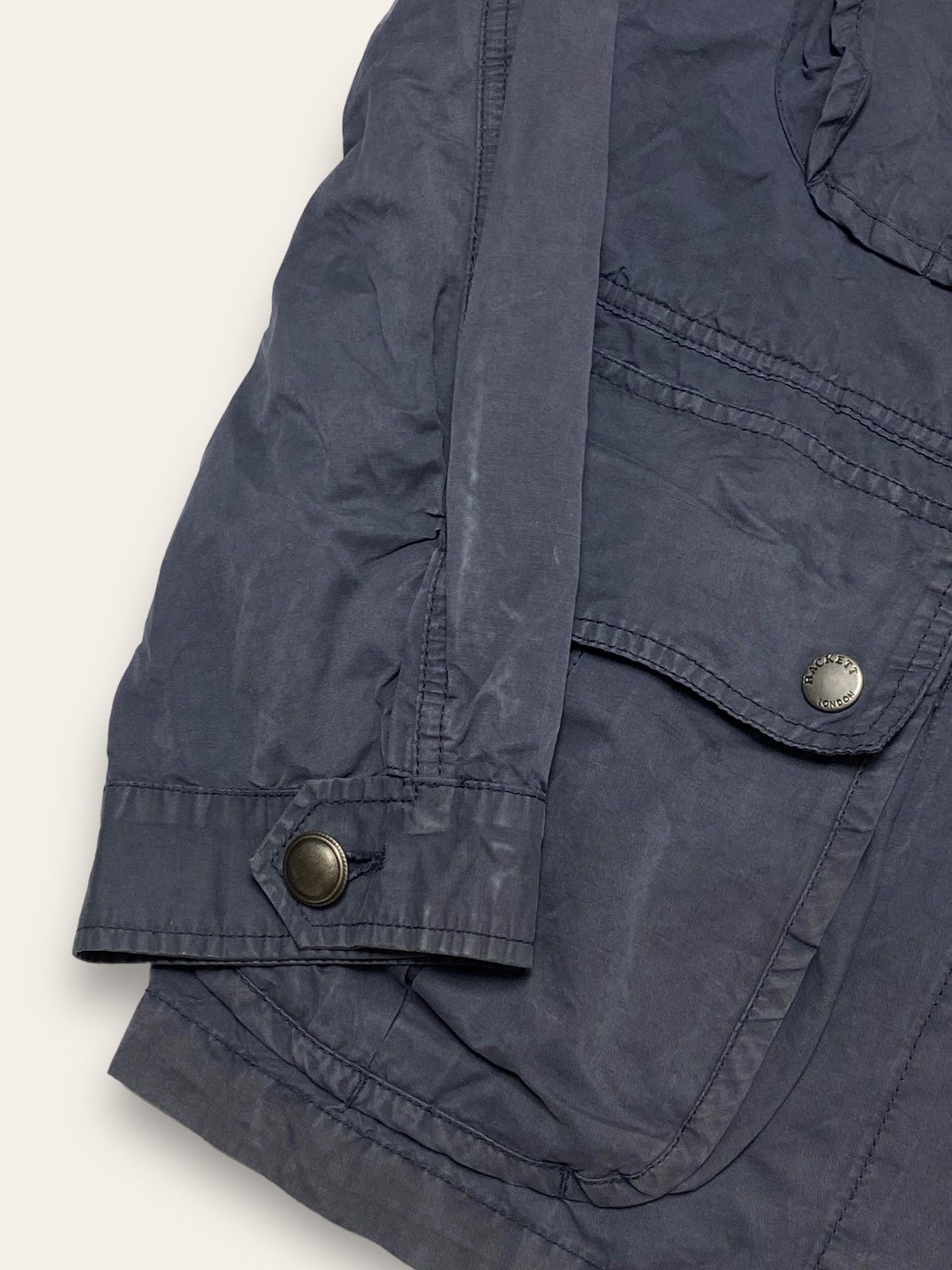 Hackett Vintage HACKETT Multi Pocket Navy Faded Light Jacket Size US M / EU 48-50 / 2 - 14 Thumbnail