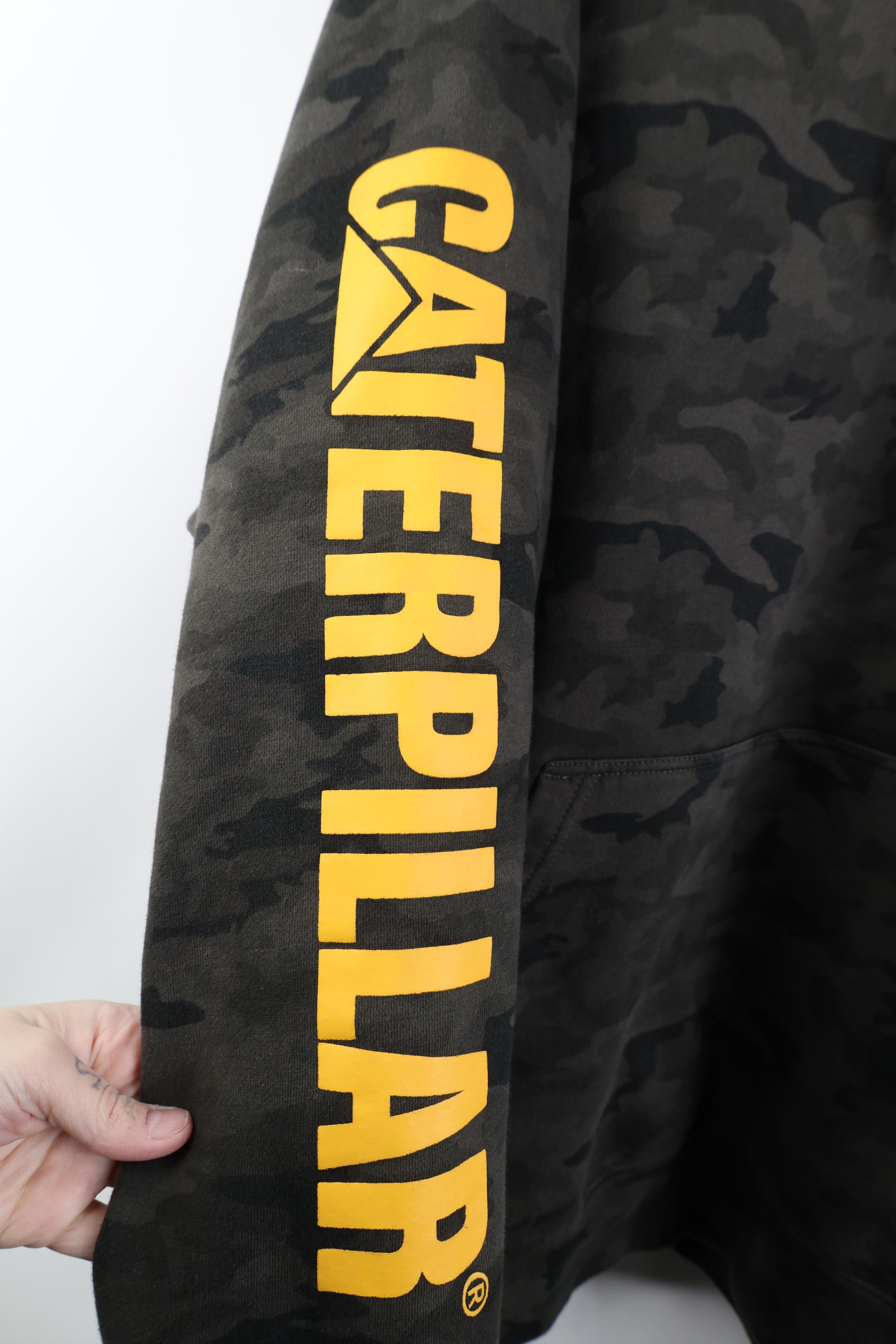 Caterpillar Vintage Y2K Caterpillar CAT Camouflage Hoodie Sweatshirt Size US XXL / EU 58 / 5 - 6 Thumbnail