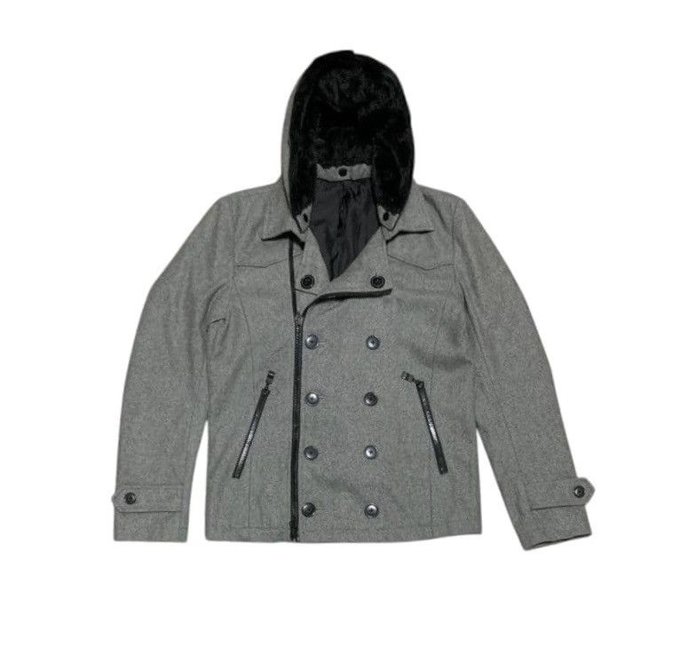 If Six Was Nine Vintage Semantic Design Wool Double Collar Jacket Nice Desig Size US M / EU 48-50 / 2 - 1 Thumbnail