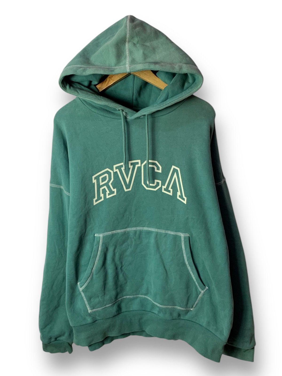RVCA 🔥RVCA Spellout Oversize Hoodie Streetwear Skate Size US M / EU 48-50 / 2 - 1 Thumbnail