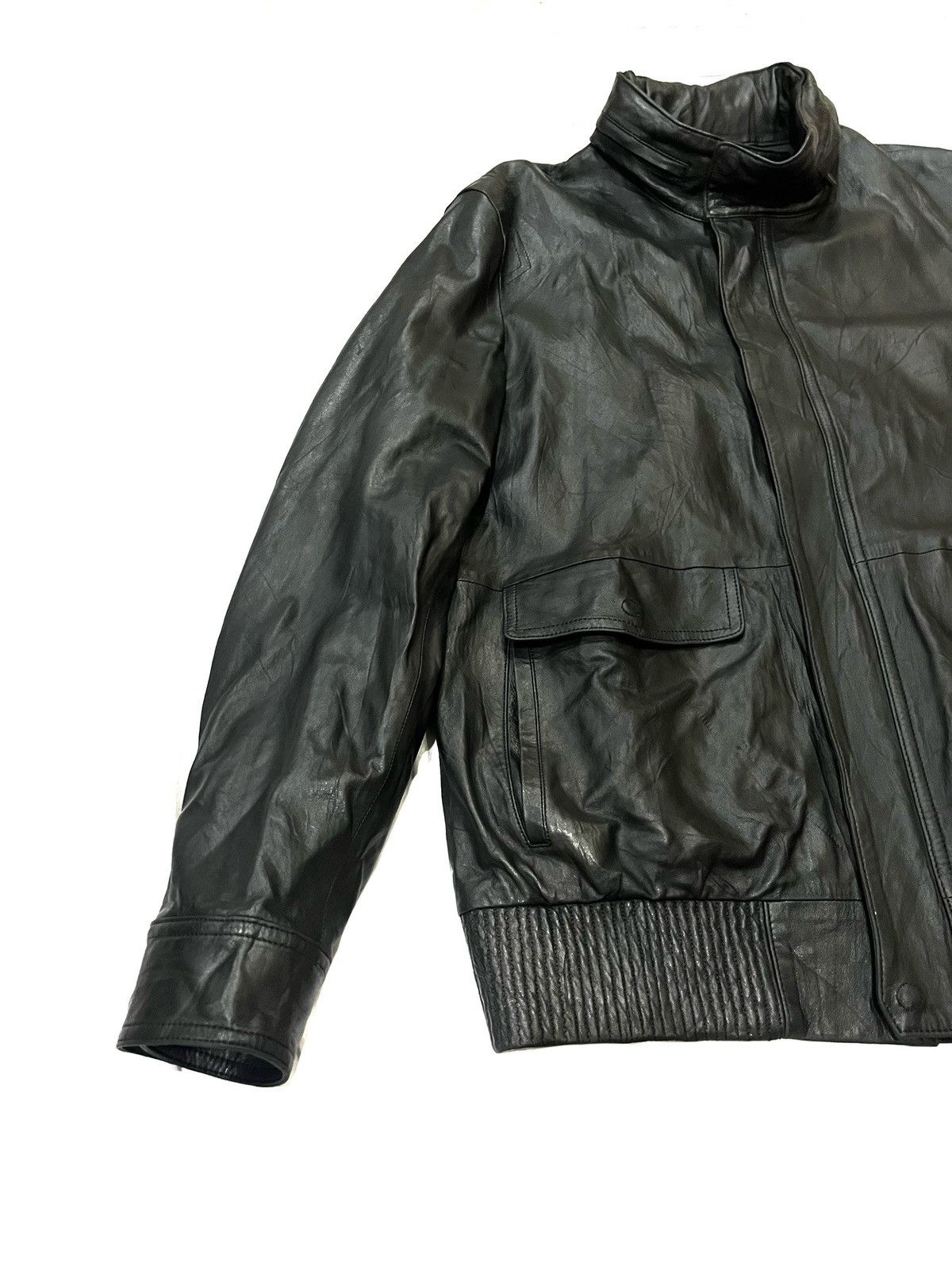 Burberry Authentic BURBERRY Sheepskin Leather Jacket Size US L / EU 52-54 / 3 - 4 Thumbnail