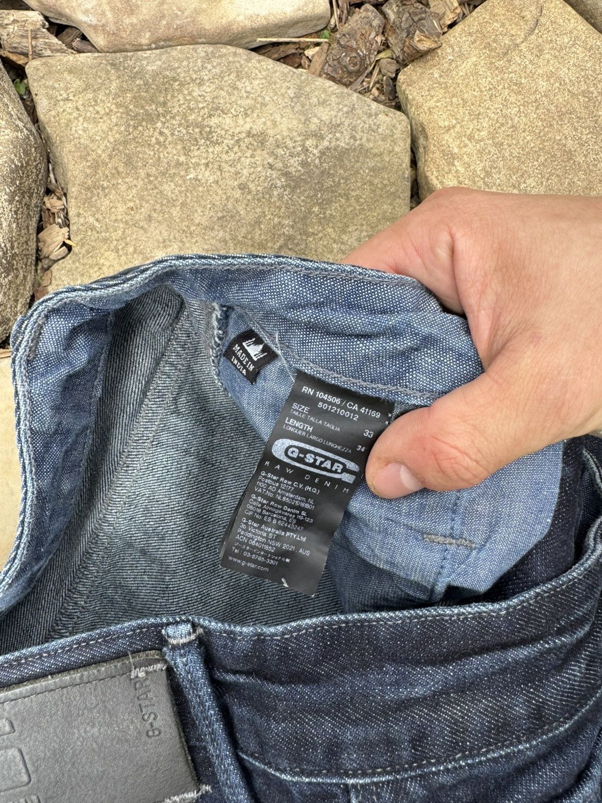 G-Star Vintage G-Star Elwood Indigo Y2k Jeans Pants Size US 33 - 11 Thumbnail