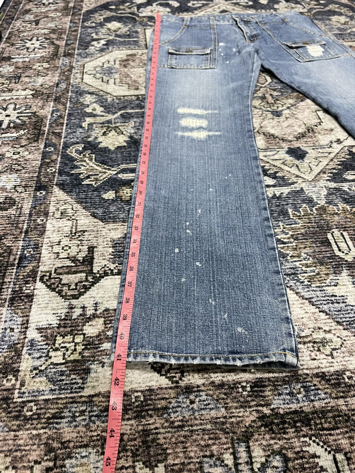 Boycott × If Six Was Nine × Vintage Vintage BOYCOTT Bush Pants Distressed Denim Pants Size US 33 - 19 Thumbnail
