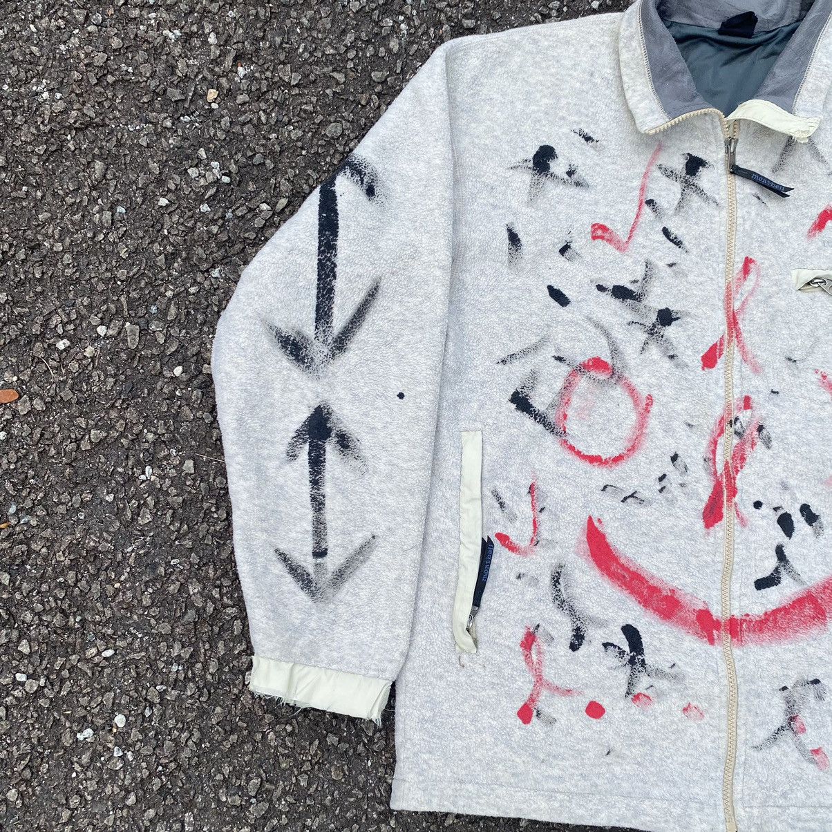 Montbell Vintage Montbell Custom Splatter Fleece Jacket Size US M / EU 48-50 / 2 - 3 Thumbnail