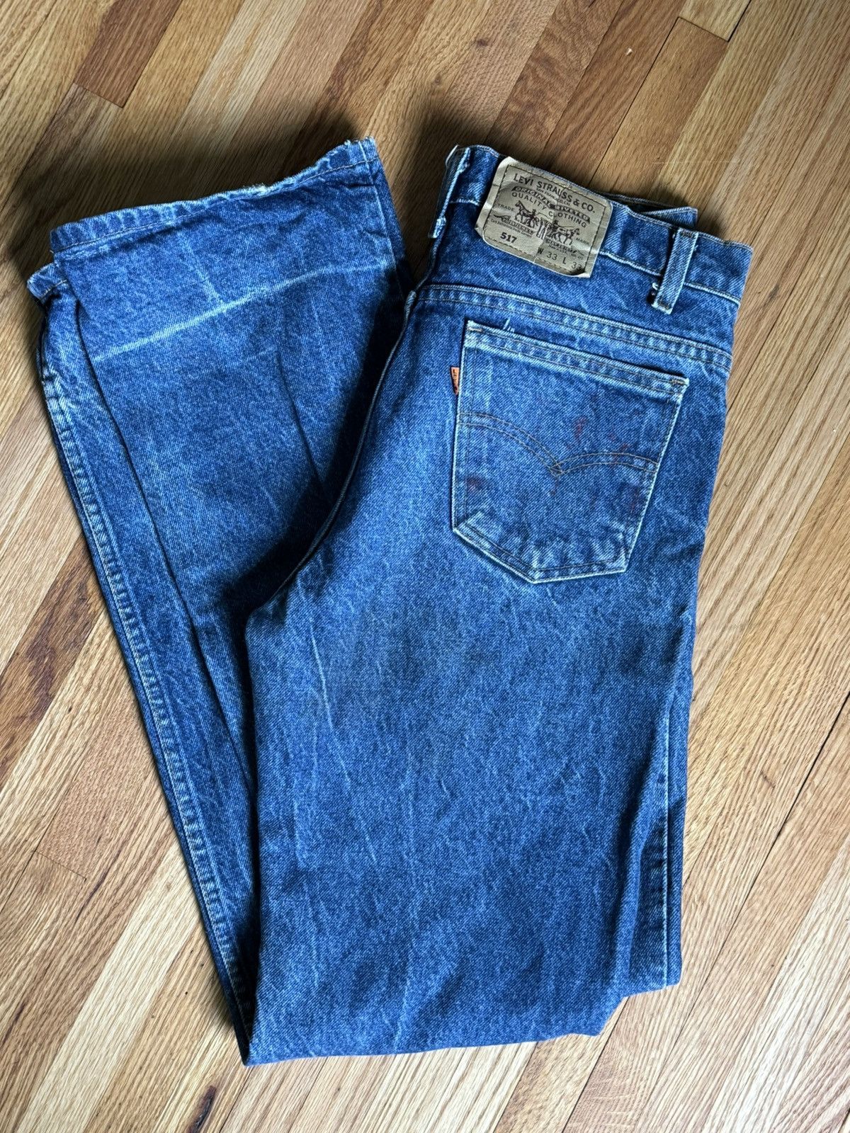 Levi's Levi's 517 Orange Tab Vintage Denim Size US 33 - 1 Thumbnail