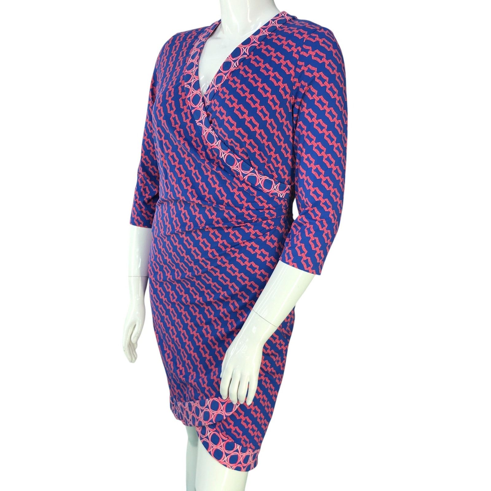 J.McLaughlin J McLaughlin Size L Dress Faux Wrap Catalina Cloth Tulip Hem Size L / US 10 / IT 46 - 4 Thumbnail