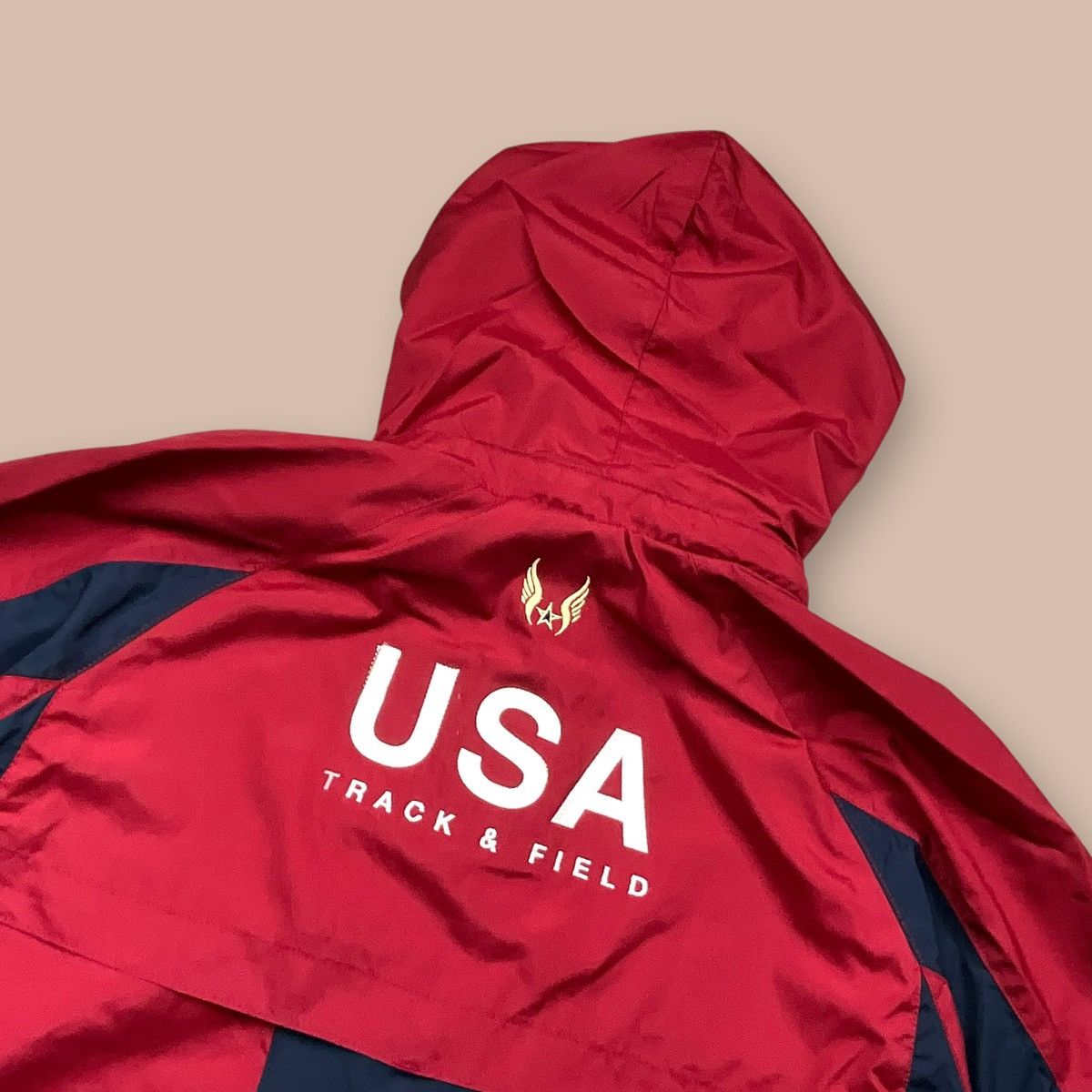 Nike Nike Windbreaker USA Track&Field Y2K Olympic Red Jacket Size US L / EU 52-54 / 3 - 14 Thumbnail