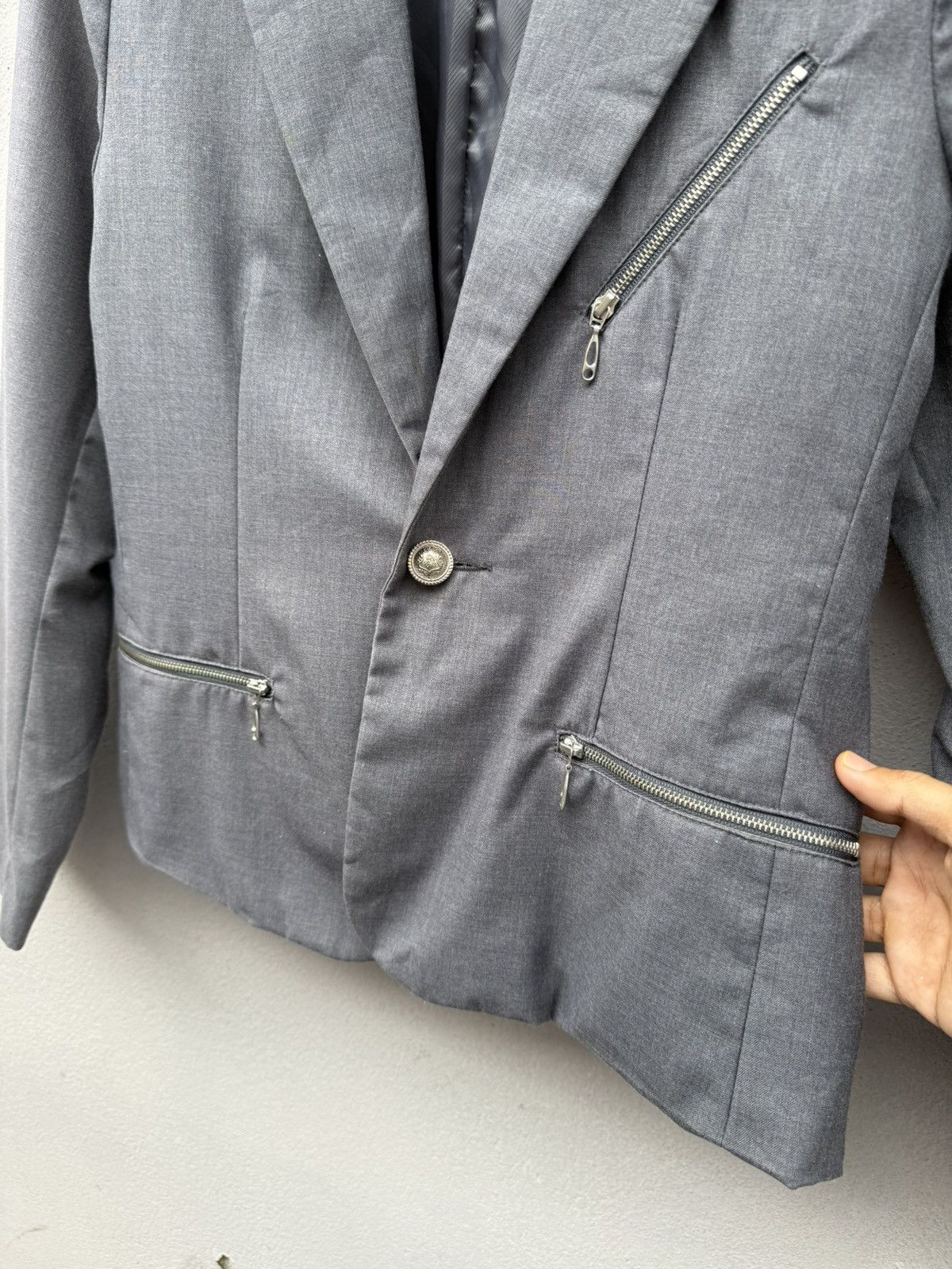 Japanese Brand × Seditionaries Semantic Design Rugged Style Multi Zipped Blazer Size M / US 6-8 / IT 42-44 - 6 Thumbnail