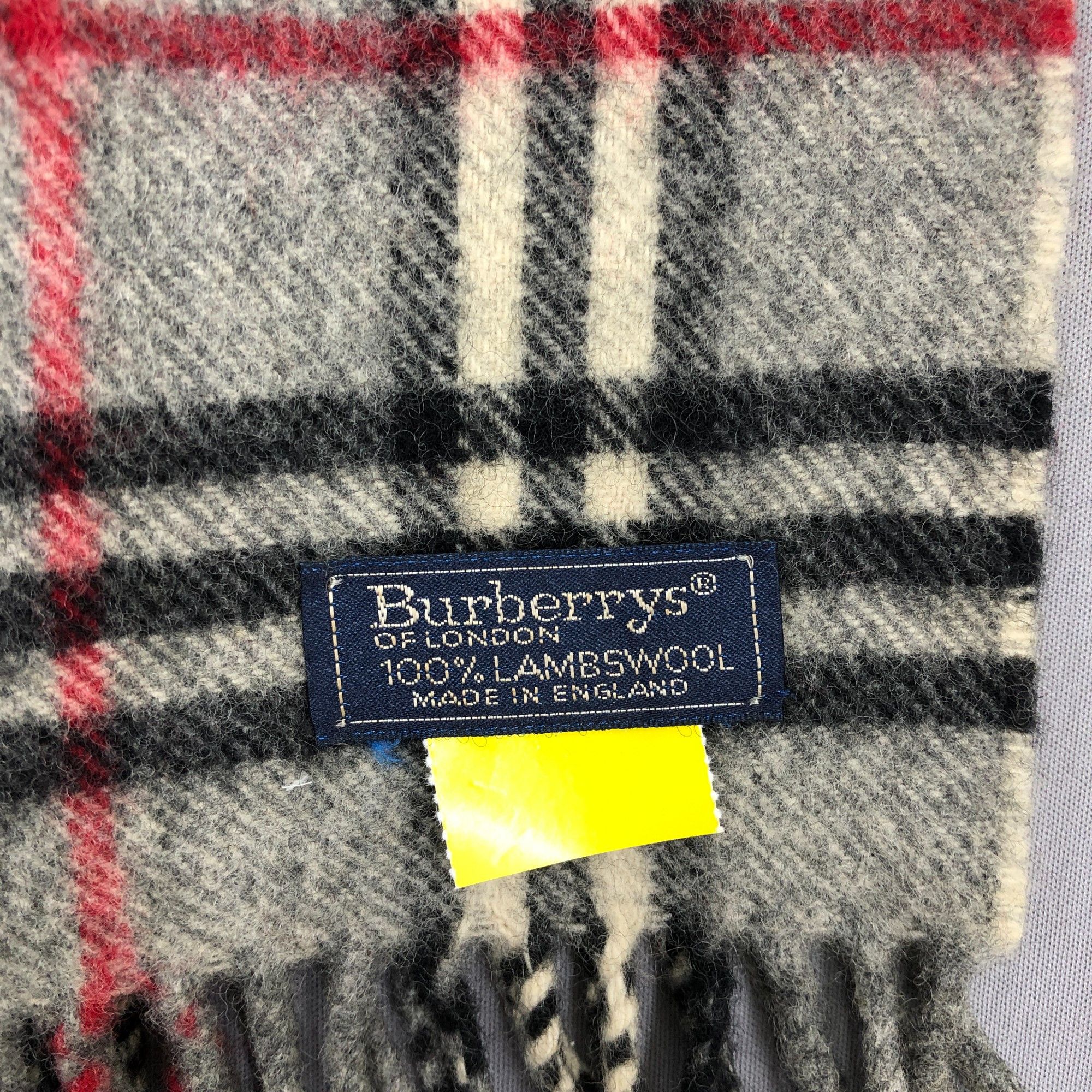 Burberry Vintage Burberry Scarf Fringe Wool Cashmere Scarves Size ONE SIZE - 4 Thumbnail