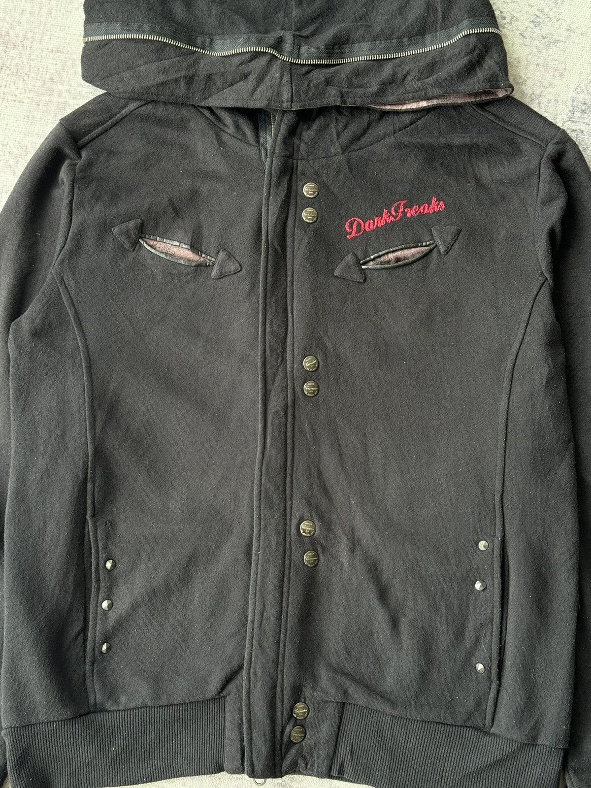 Japanese Brand In The Dark Punk Riot Poem Bono Jacket Hoodies Size US L / EU 52-54 / 3 - 3 Thumbnail