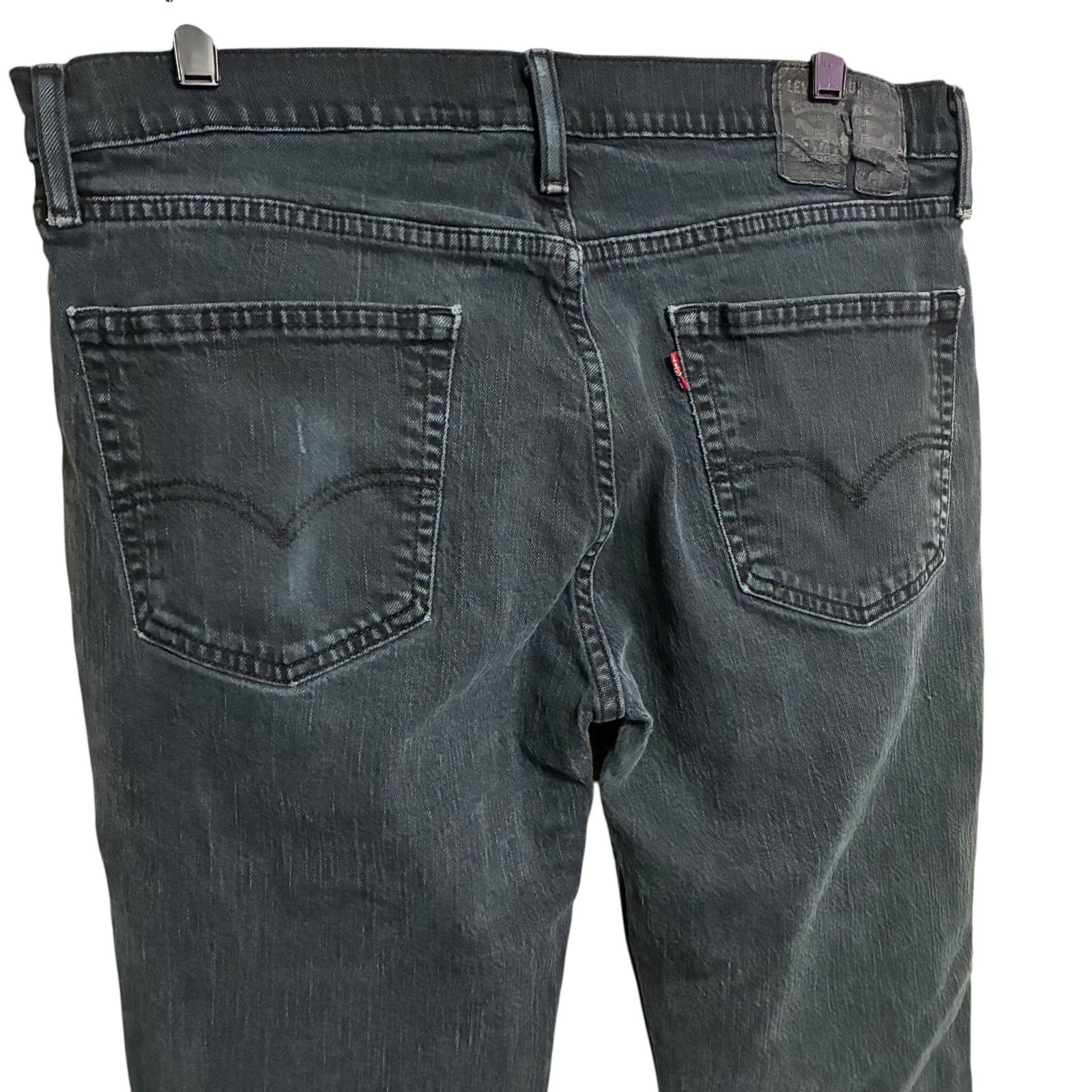 Levi's Levi's Black Straight Leg Jeans Mens Size 36 x 30 Size US 36 / EU 52 - 4 Thumbnail