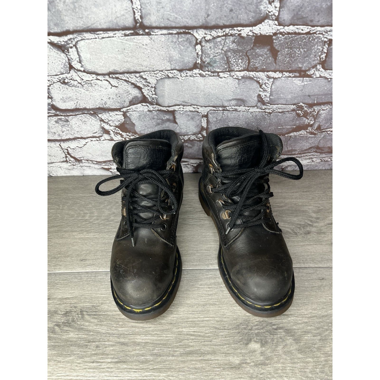 Dr. Martens Vintage Docs Dr. Martens Doc 7735 Combat Black Boots Women’s Size US 5 / IT 35 - 10 Thumbnail