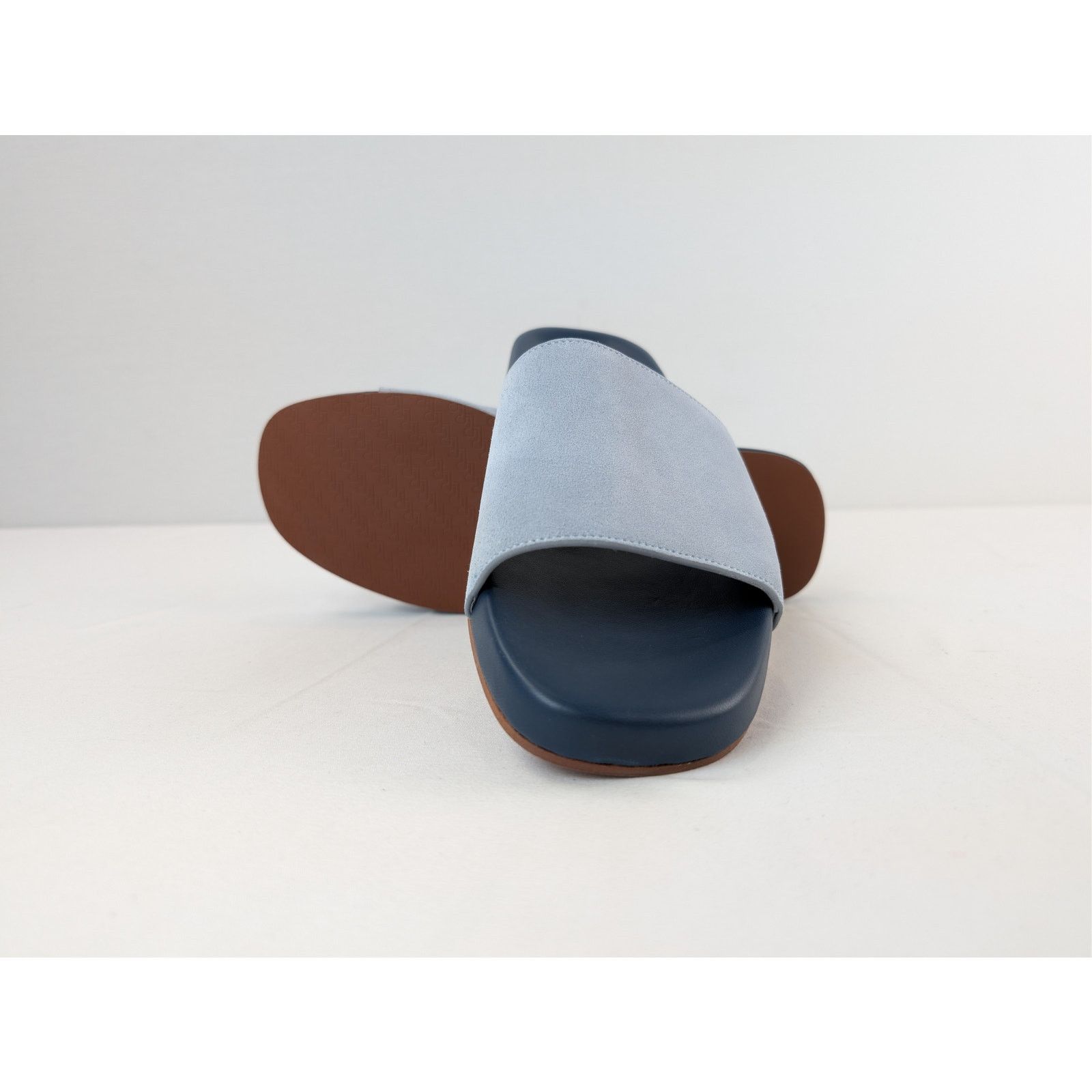 Loro Piana o1rshd1 Sea-Slide Walk Suede Slipper Sandal in Aqua Sea Size US 10 / EU 43 - 13 Thumbnail