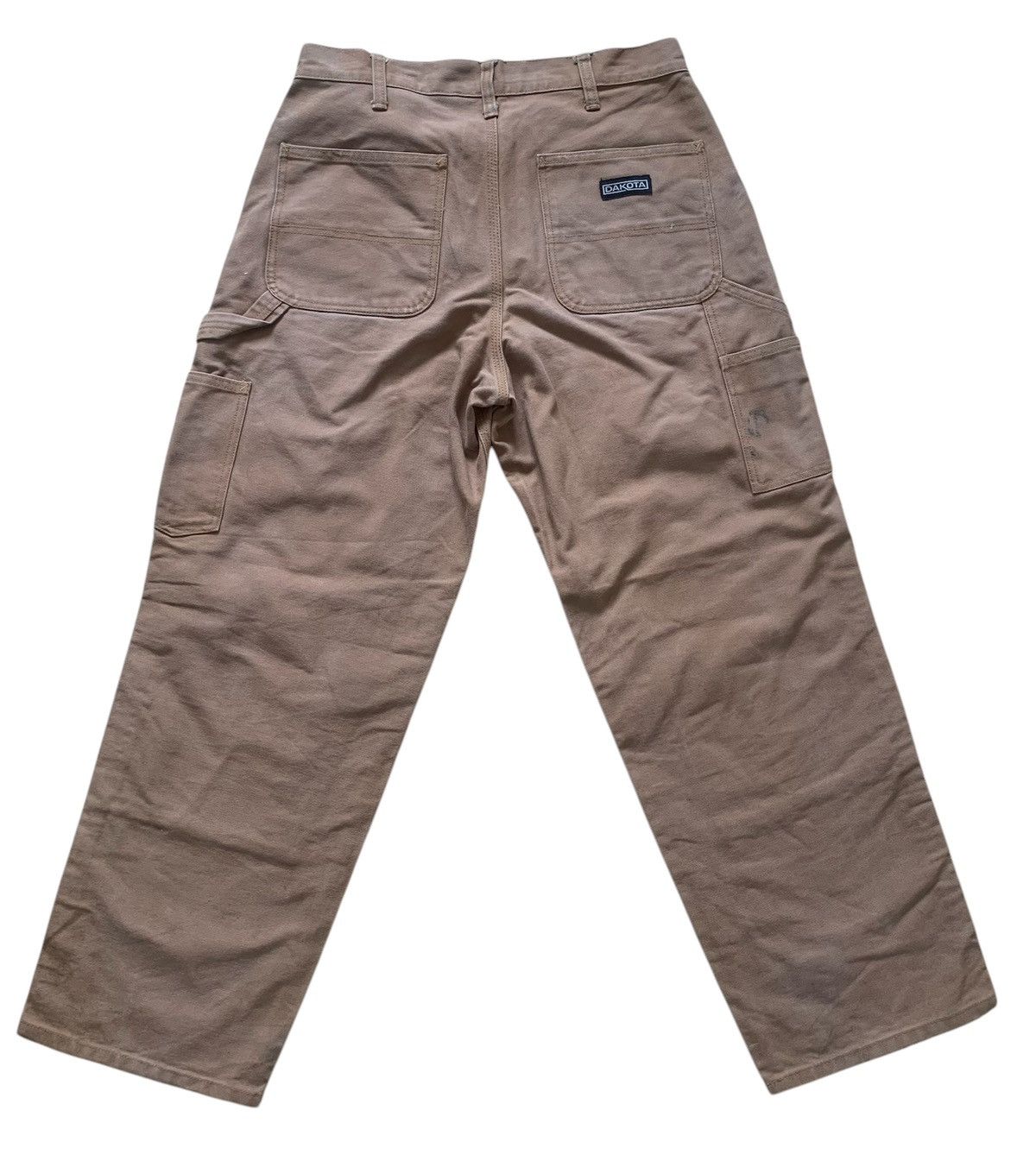 Japanese Brand Dirty Dakota Carpenter Double Knee Workwear Canvas Pants Size US 30 / EU 46 - 2 Thumbnail
