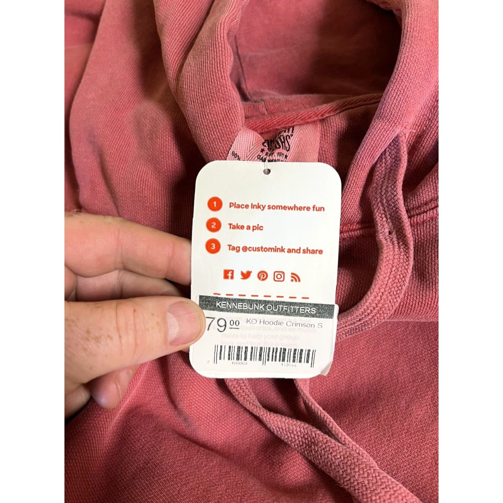 Comfort Colors Kennebunk Outfitters Comfort Colors Nantucket Red Hoodie Sweatshirt S Men Pullover Cotton Blend Red Size US S / EU 44-46 / 1 - 6 Thumbnail