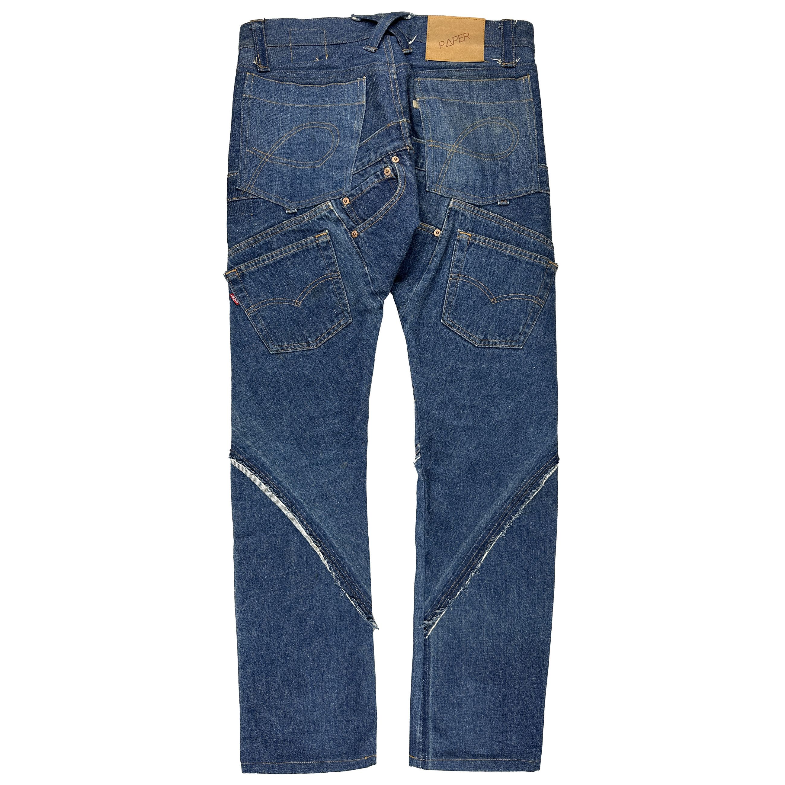 20471120 Paper Reconstructed Jeans Size US 30 / EU 46 - 2 Thumbnail