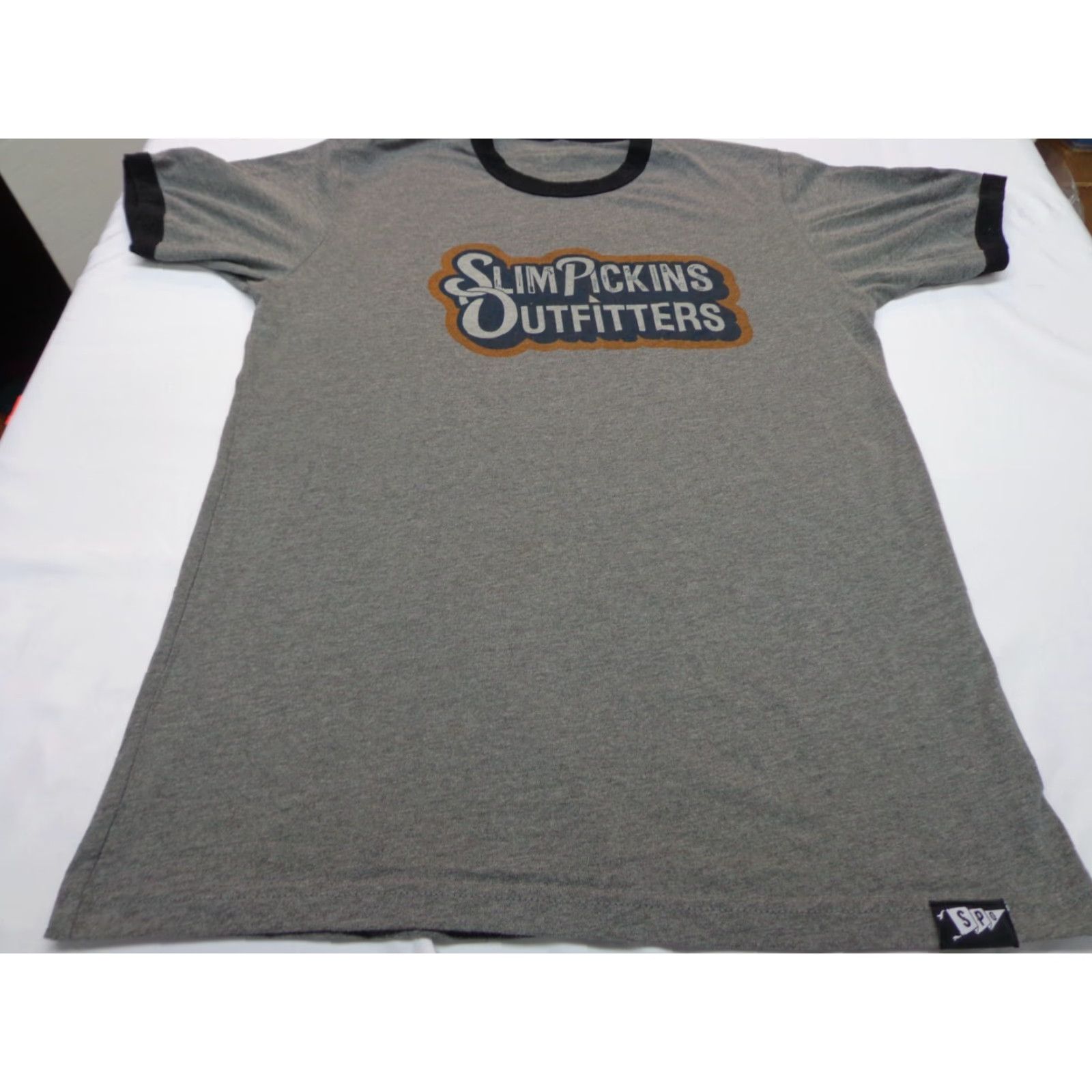 Vintage Slim Pickins Outfitters T-Shirt Gray Size M Short Sleeve Unisex Adults Hipster Outdoor Slimming Pattern Solid Shirt Size US M / EU 48-50 / 2 - 2 Thumbnail