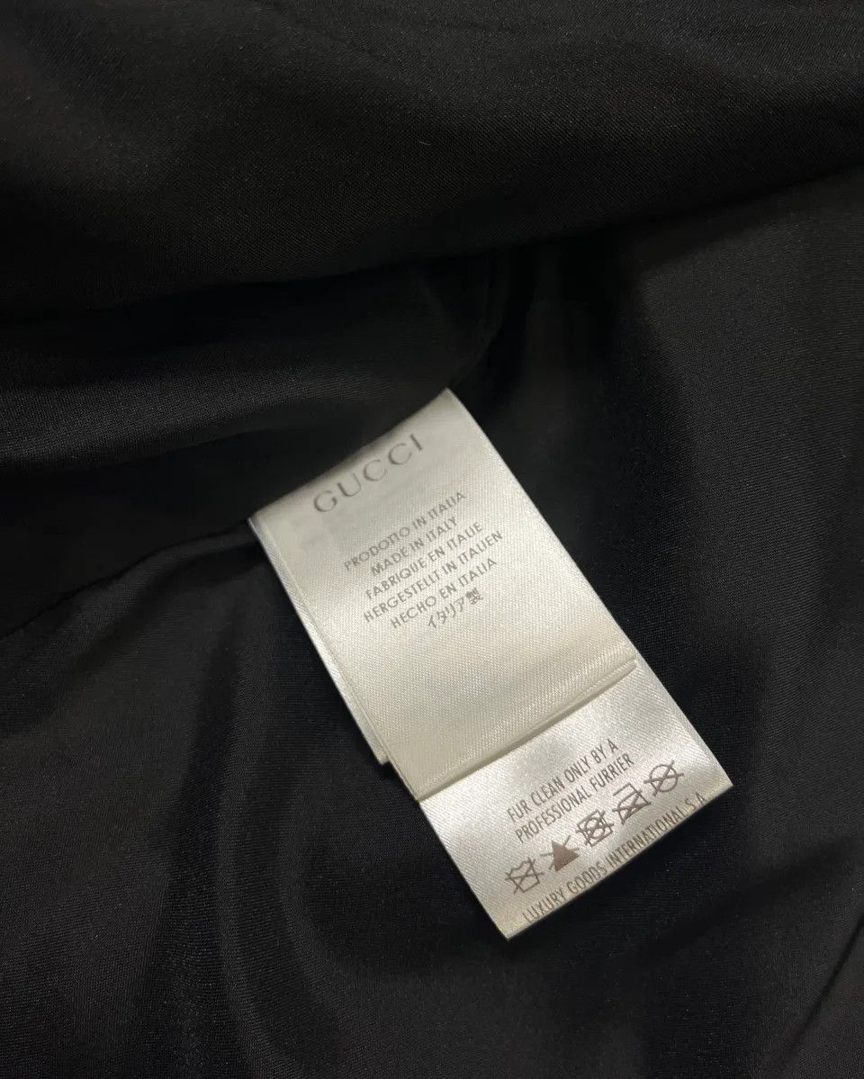 Gucci 2010s Gucci Leopard Collar Black Wool Jacket Size M / US 6-8 / IT 42-44 - 11 Thumbnail