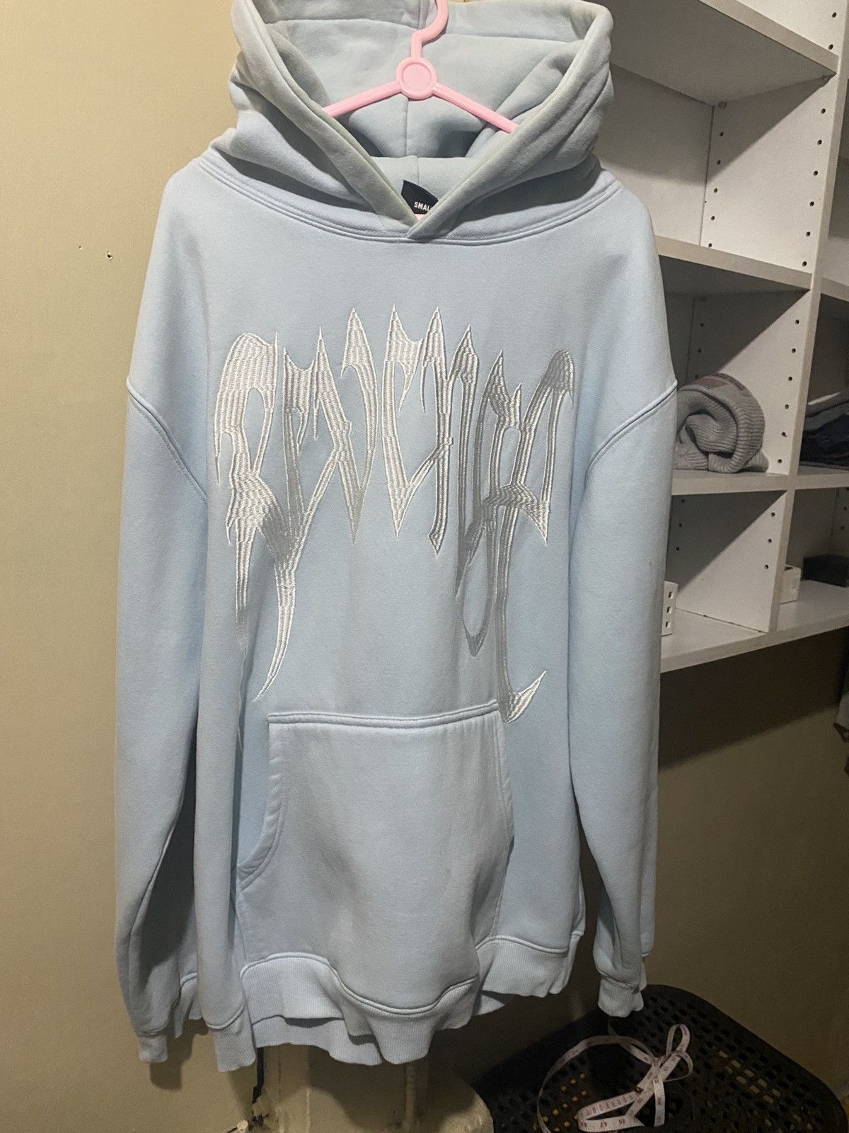 Revenge Revenge Baby Blue Embroidered Hoodie Size US S / EU 44-46 / 1 - 1 Thumbnail