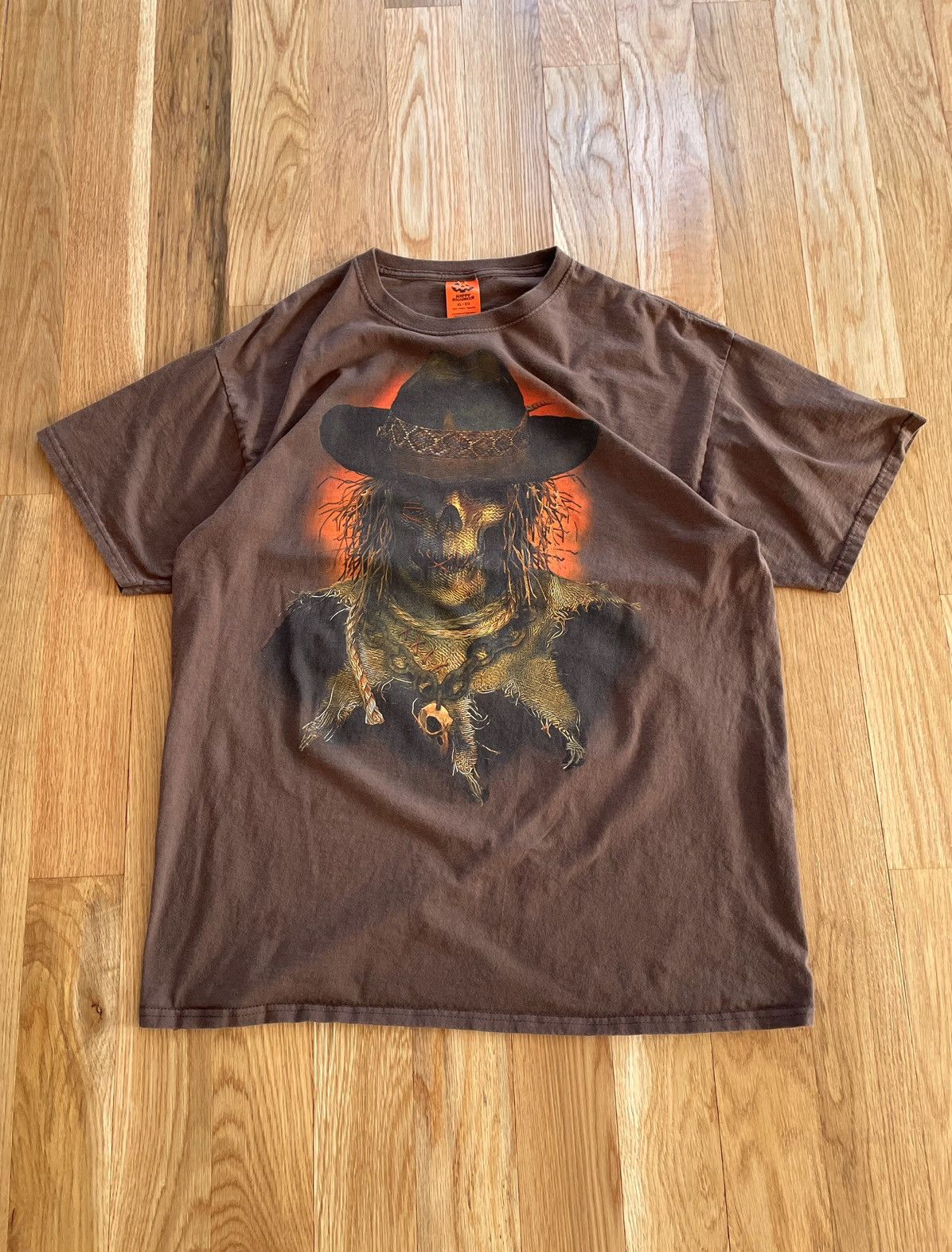 Vintage Vintage Y2K Happy Halloween Cowboy Skeleton Horror T Shirt L Size US L / EU 52-54 / 3 - 1 Thumbnail