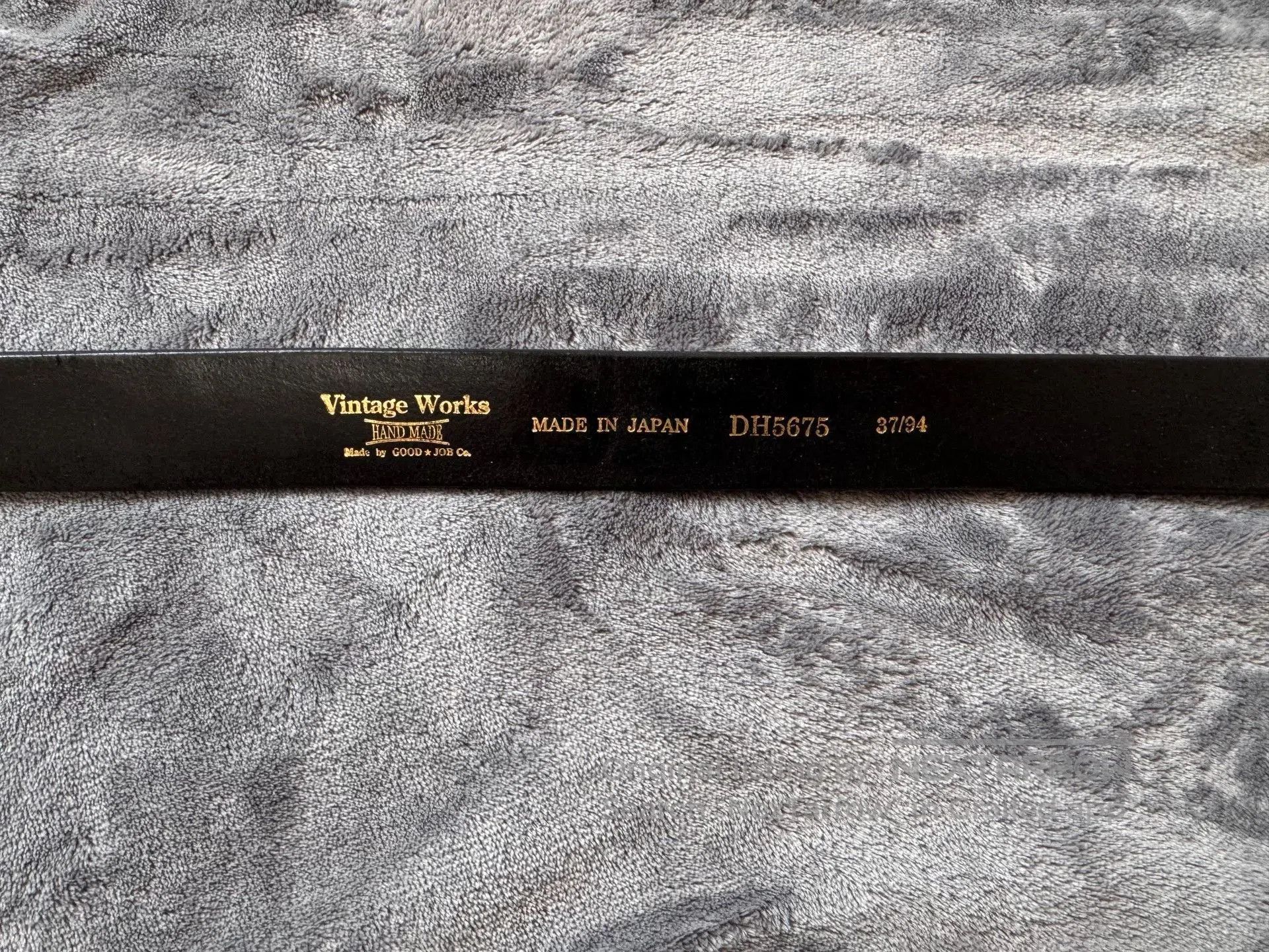 VINNY's VINTAGE WORKS Handmade Vintage Leather Belt. Size ONE SIZE - 4 Thumbnail
