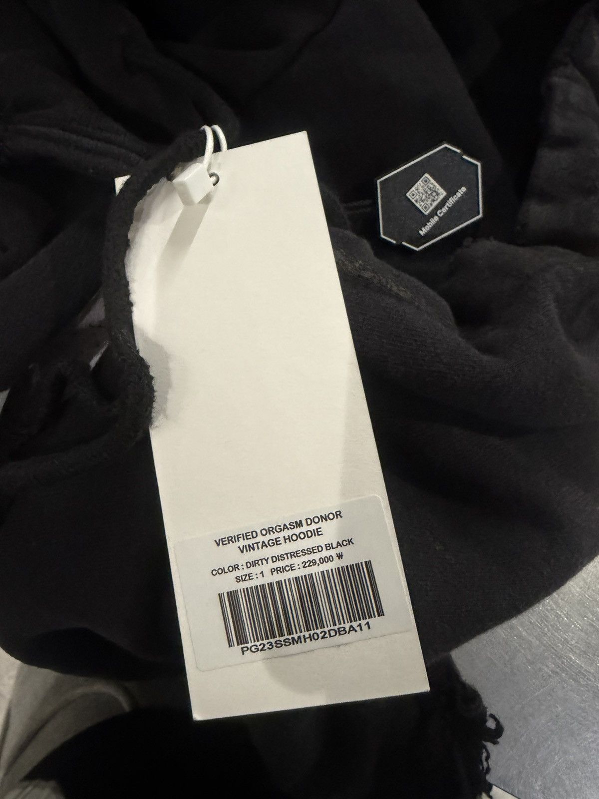 PROJECT G/R Project G/R Orgasm Donor Hoodie WashedBlack GR Protocl Index Size US M / EU 48-50 / 2 - 8 Thumbnail
